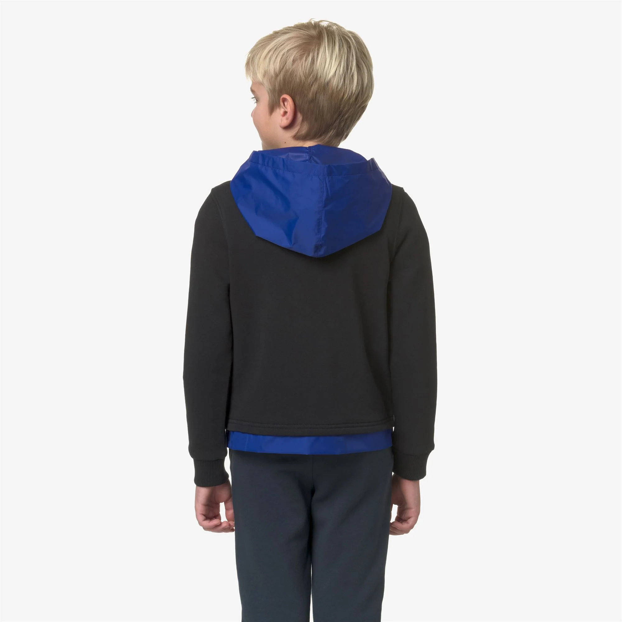 P. LE VRAI DONAT NYLON PC - Fleece - Jumper - Boy - BLACK PURE-BLUE ROYAL MARINE - Image 5
