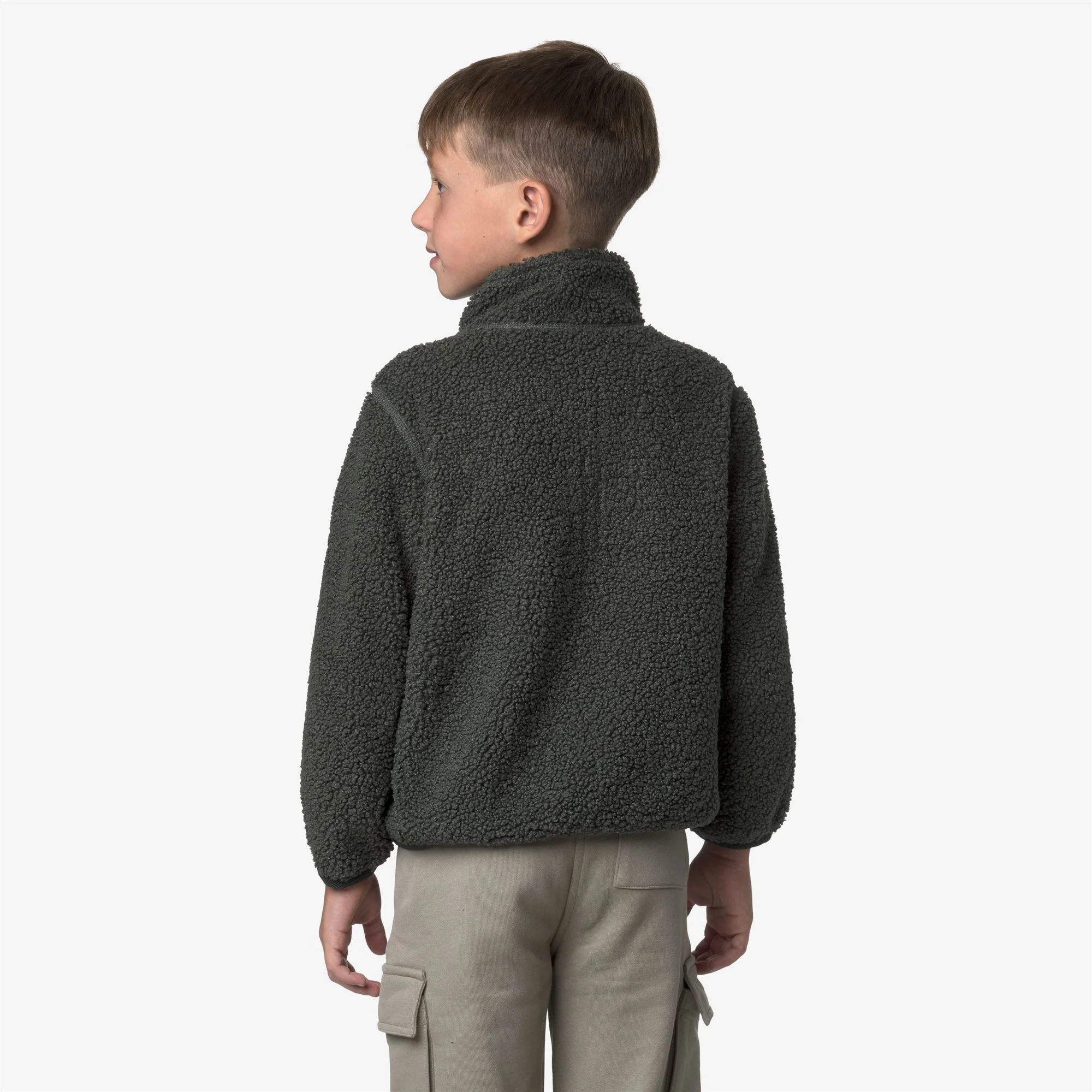 P. PASCAL SHERPA POLAR REVERSIBLE - Fleece - Jacket - Boy - GREEN BLACKISH-BLUE AIRFORCE - Image 6