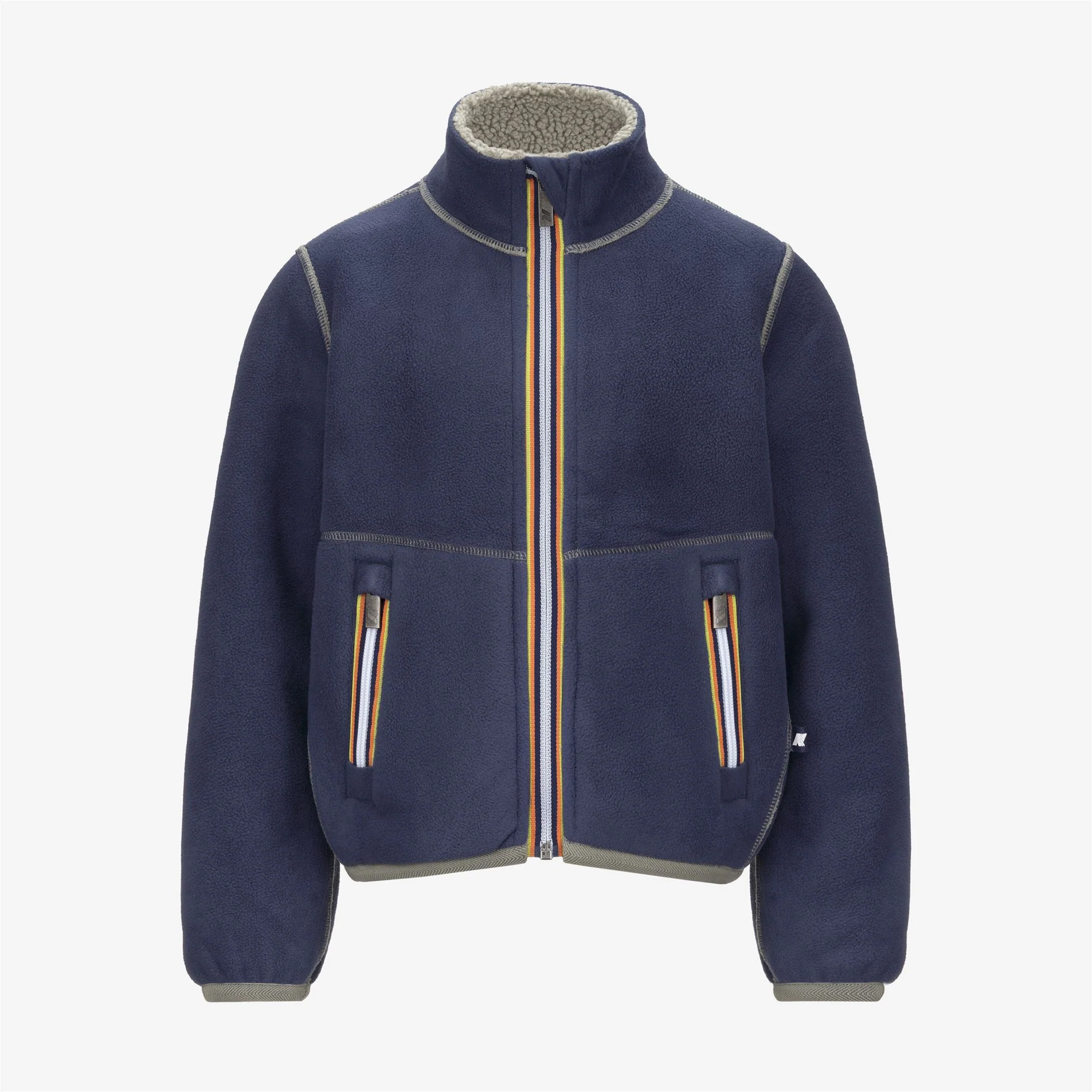 P. PASCAL SHERPA POLAR REVERSIBLE - Fleece - Jacket - Boy - GREEN OAK-BLUE DEEP COBALT - Image 2