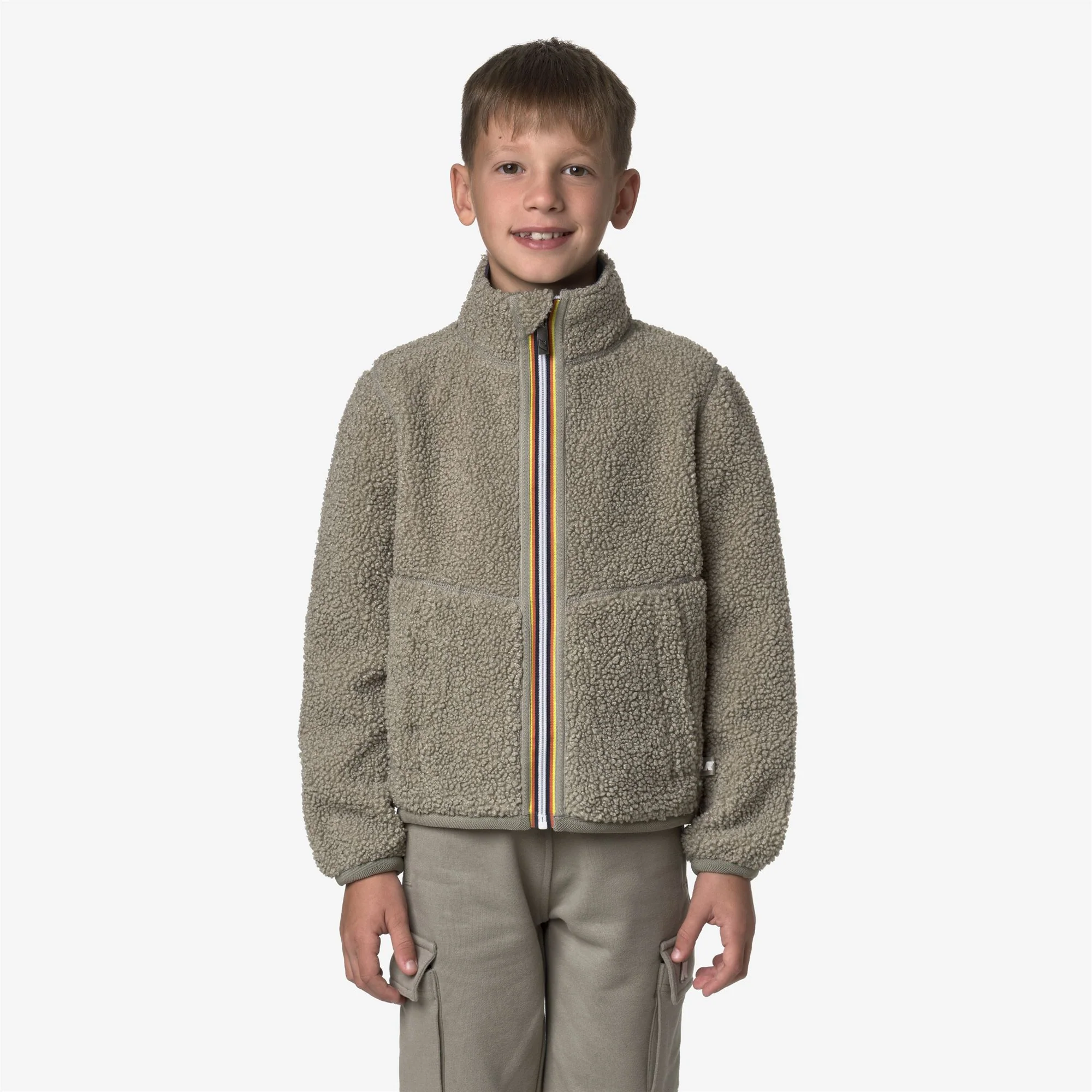 P. PASCAL SHERPA POLAR REVERSIBLE - Fleece - Jacket - Boy - GREEN OAK-BLUE DEEP COBALT - Image 4
