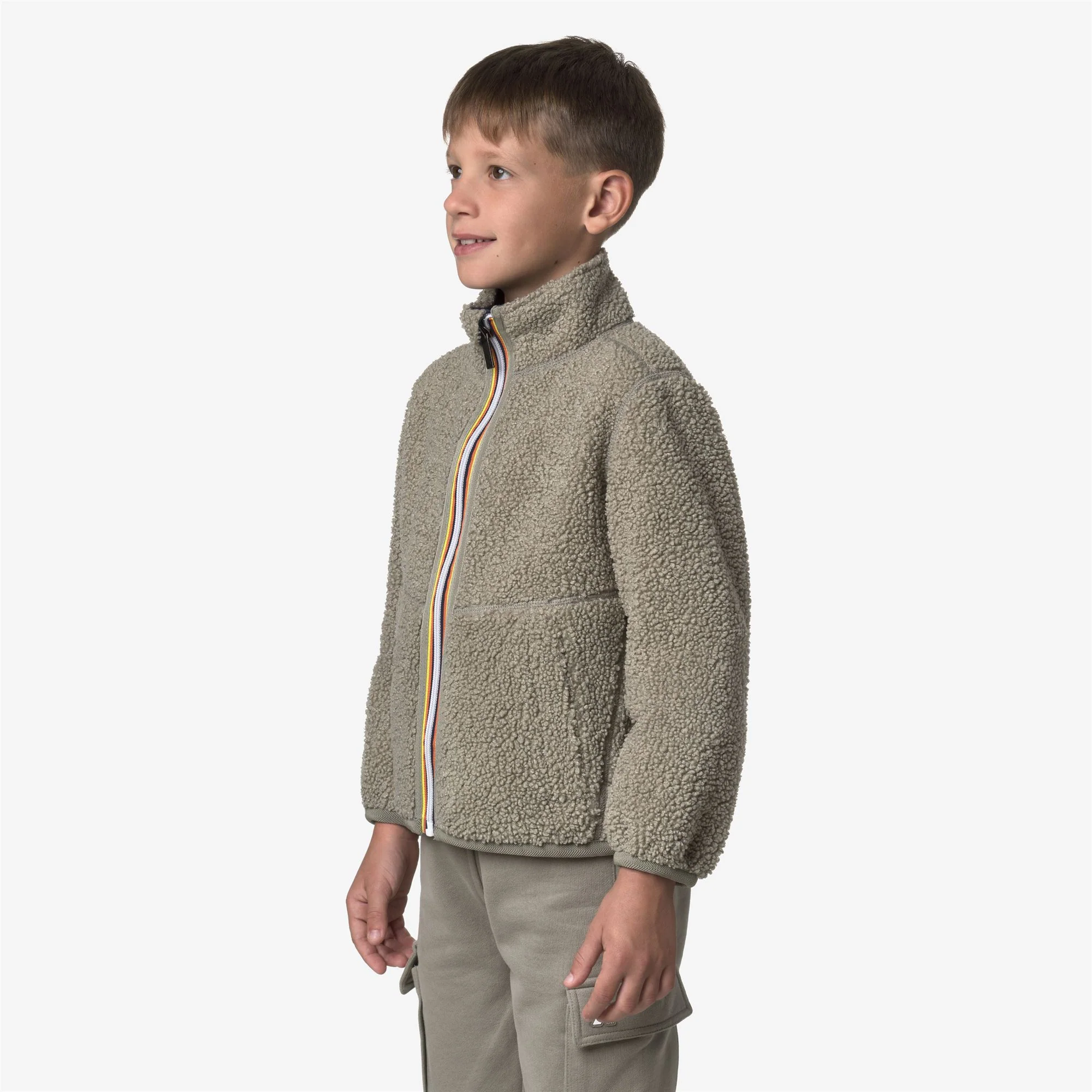 P. PASCAL SHERPA POLAR REVERSIBLE - Fleece - Jacket - Boy - GREEN OAK-BLUE DEEP COBALT - Image 5