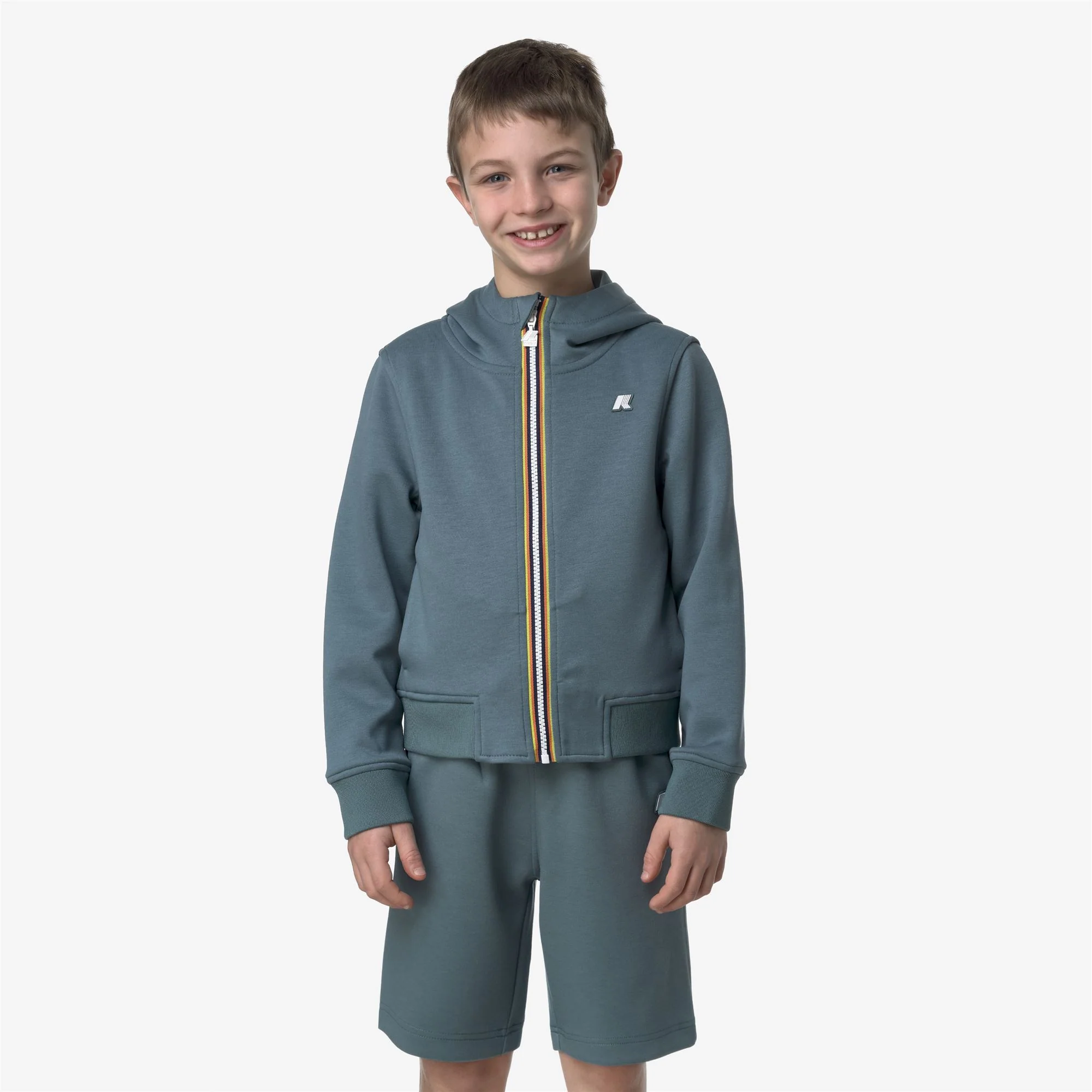 P. RAINER LIGHT SPACER - Fleece - Jacket - Boy - GREEN IRON - Image 3