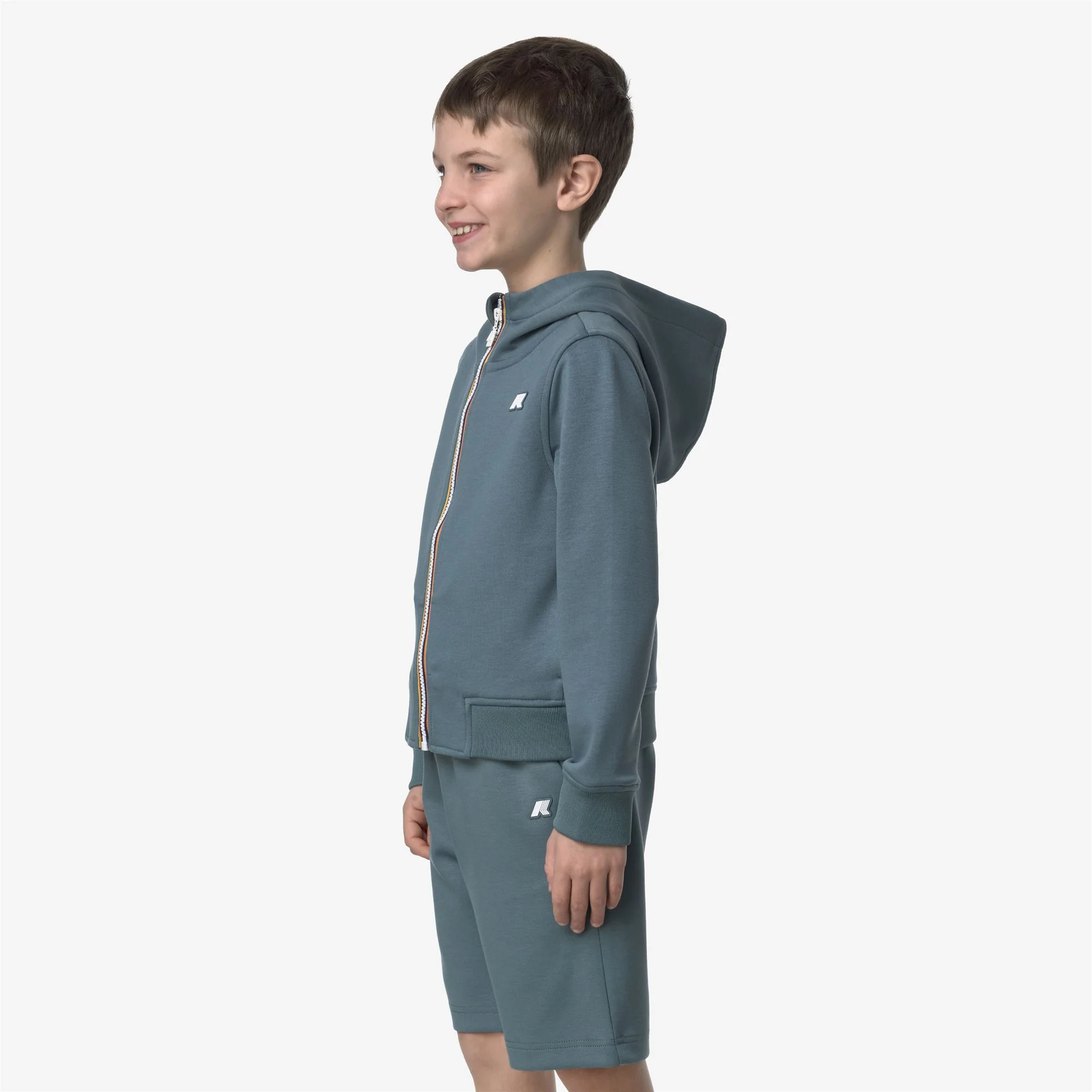 P. RAINER LIGHT SPACER - Fleece - Jacket - Boy - GREEN IRON - Image 4