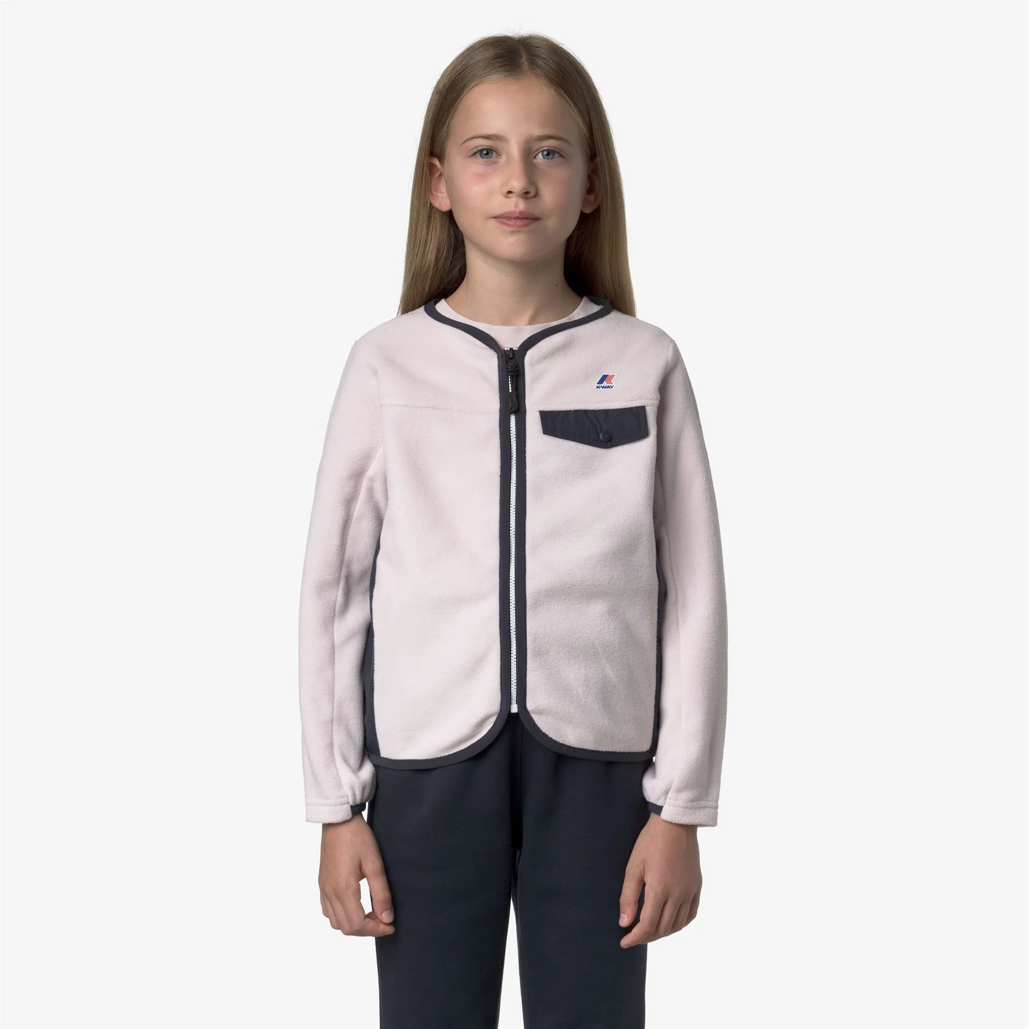 P. ARISTIDE 4.0 POLAR - Fleece - Jacket - Girl - ROSE HUSHED-BLUE DEPTH - Image 3