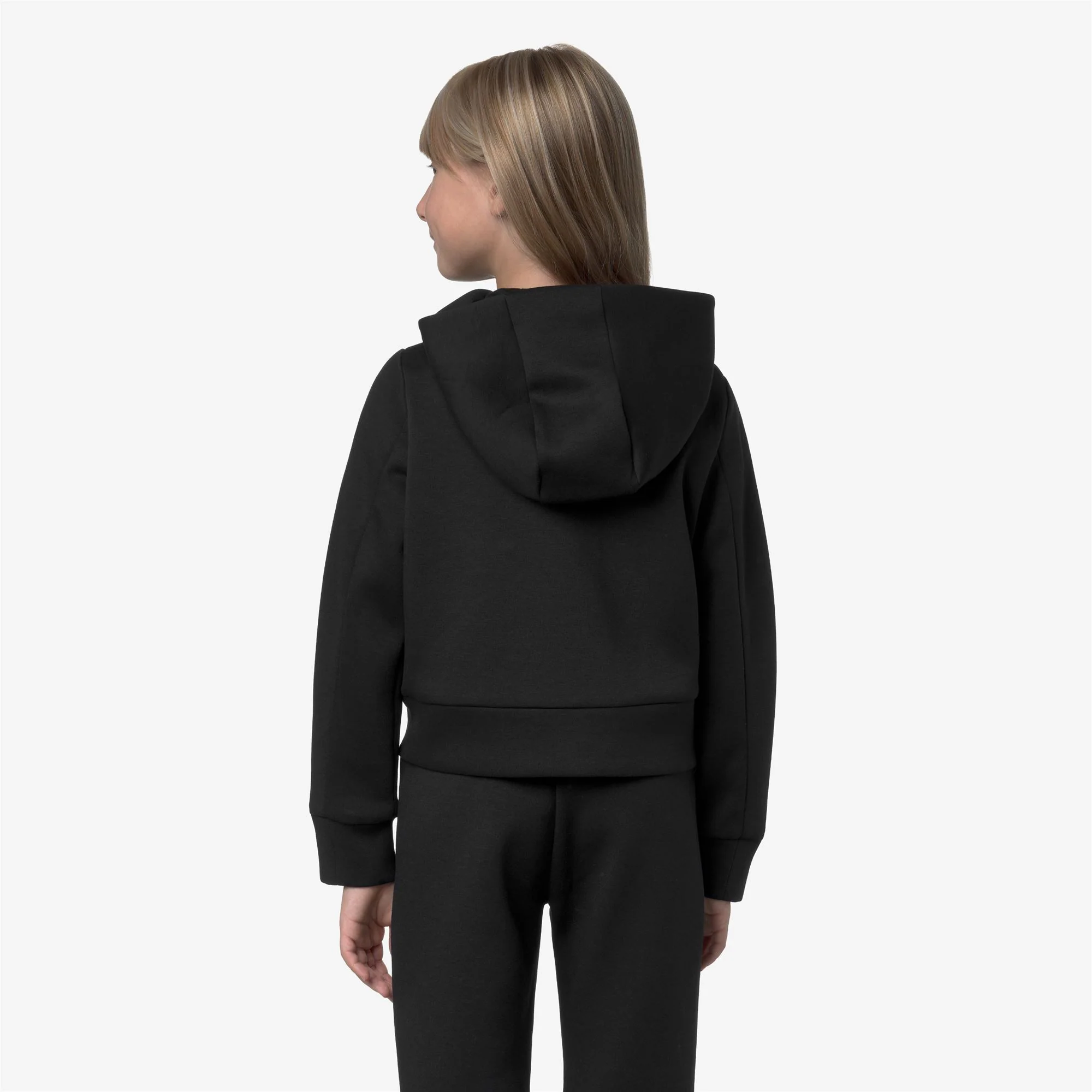 P. DIVINE LIGHT SPACER - Fleece - Hoodie Full Zip - Girl - BLACK PURE - Image 5