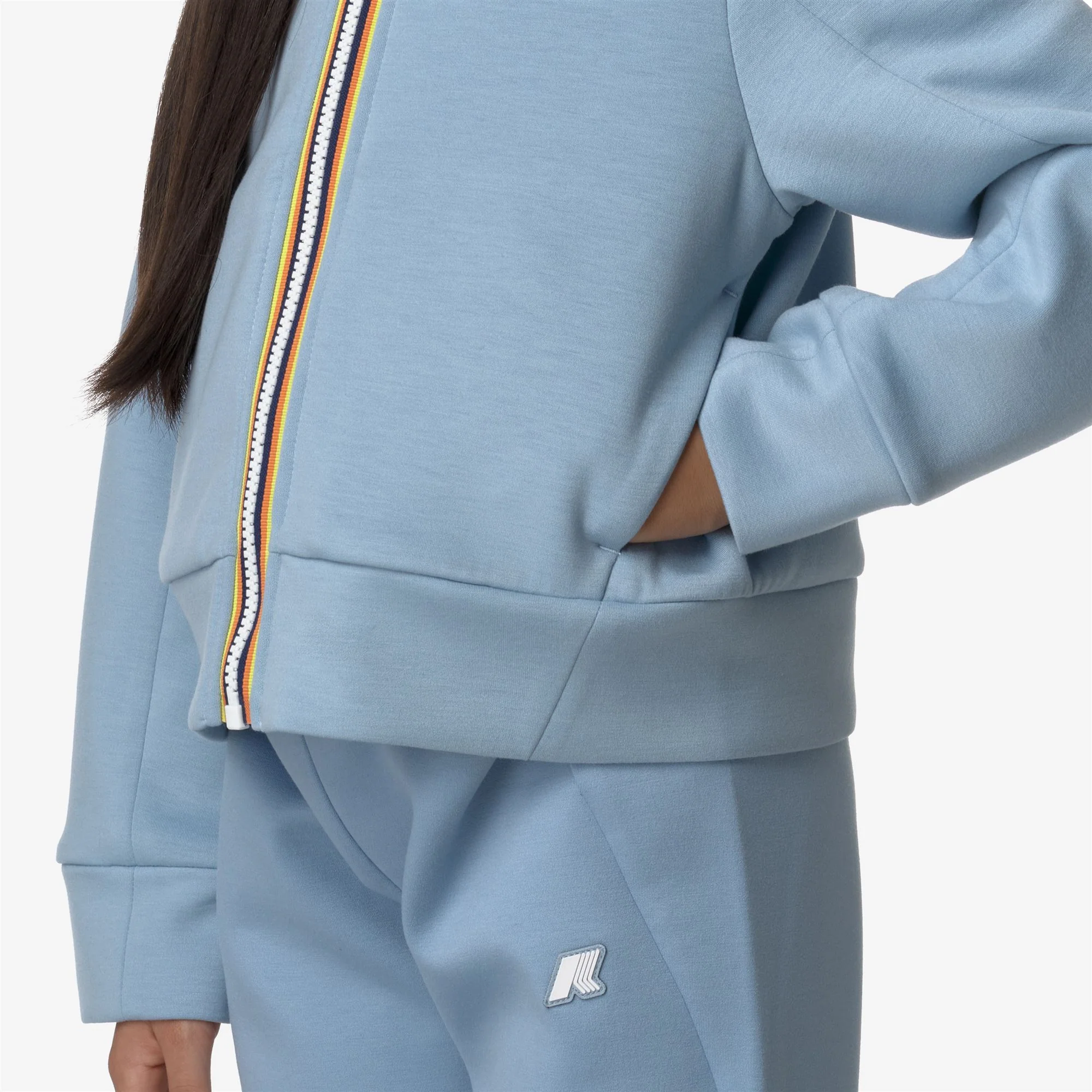 P. DIVINE LIGHT SPACER - Fleece - Hoodie Full Zip - Girl - BLUE AVIO - Image 2