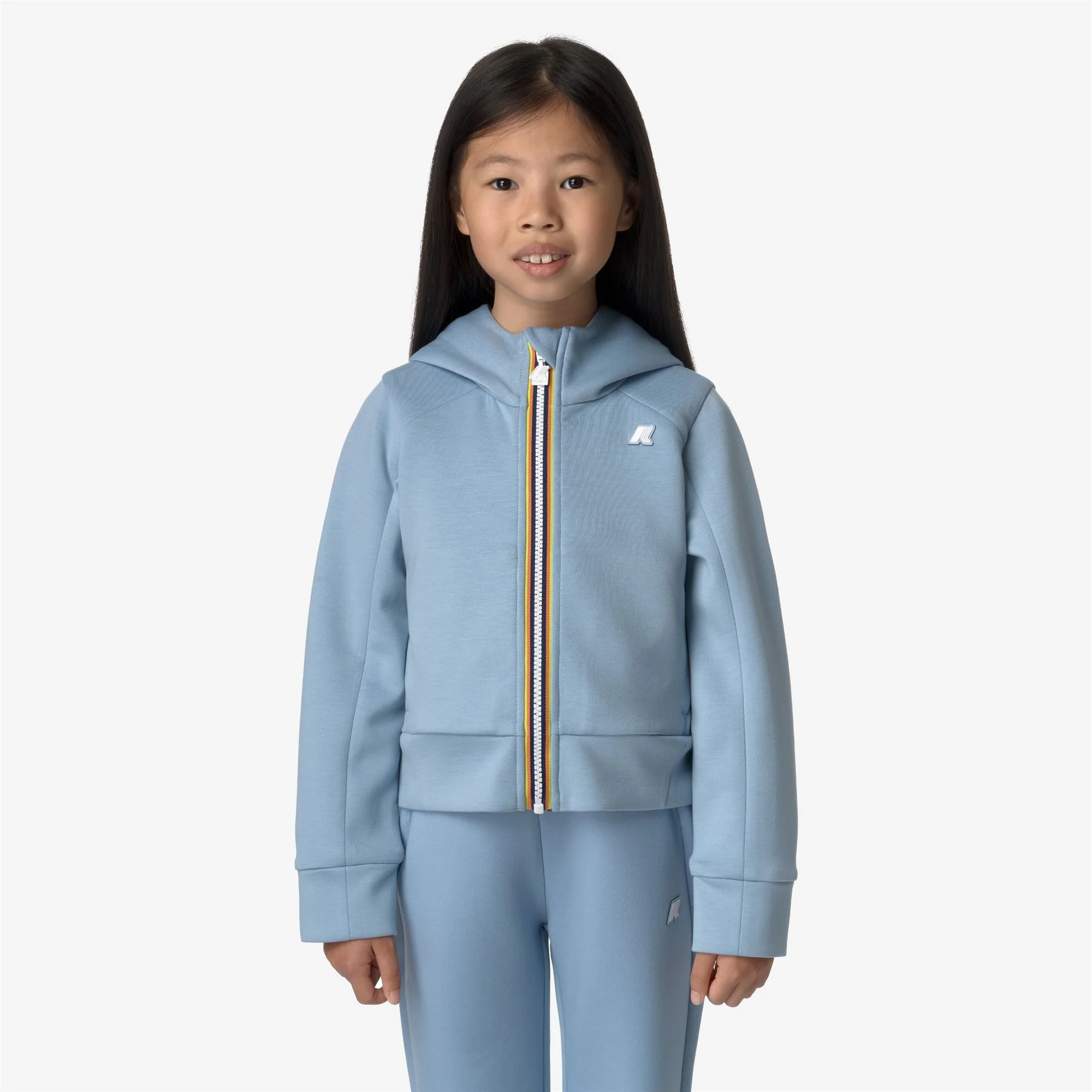 P. DIVINE LIGHT SPACER - Fleece - Hoodie Full Zip - Girl - BLUE AVIO - Image 3