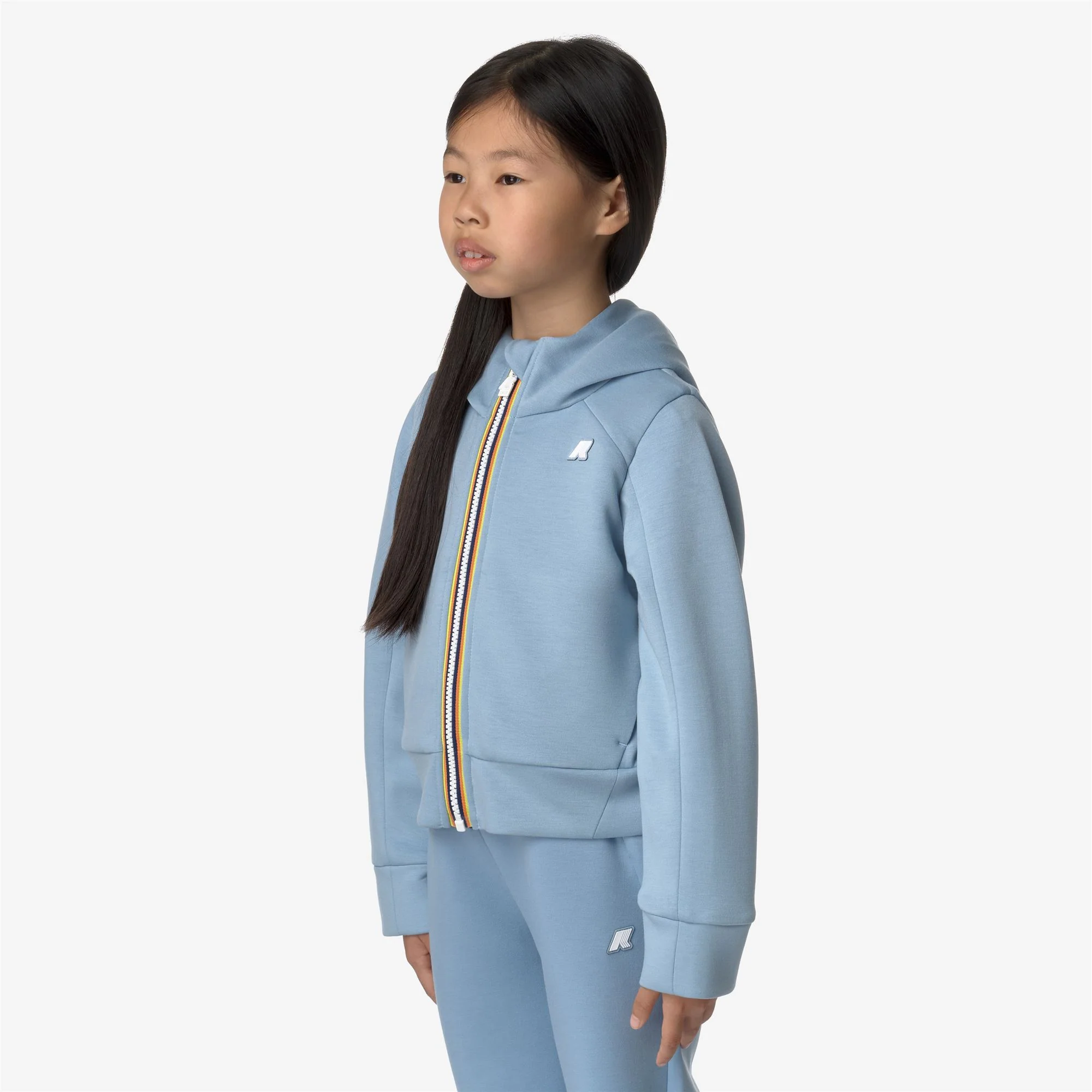 P. DIVINE LIGHT SPACER - Fleece - Hoodie Full Zip - Girl - BLUE AVIO - Image 4