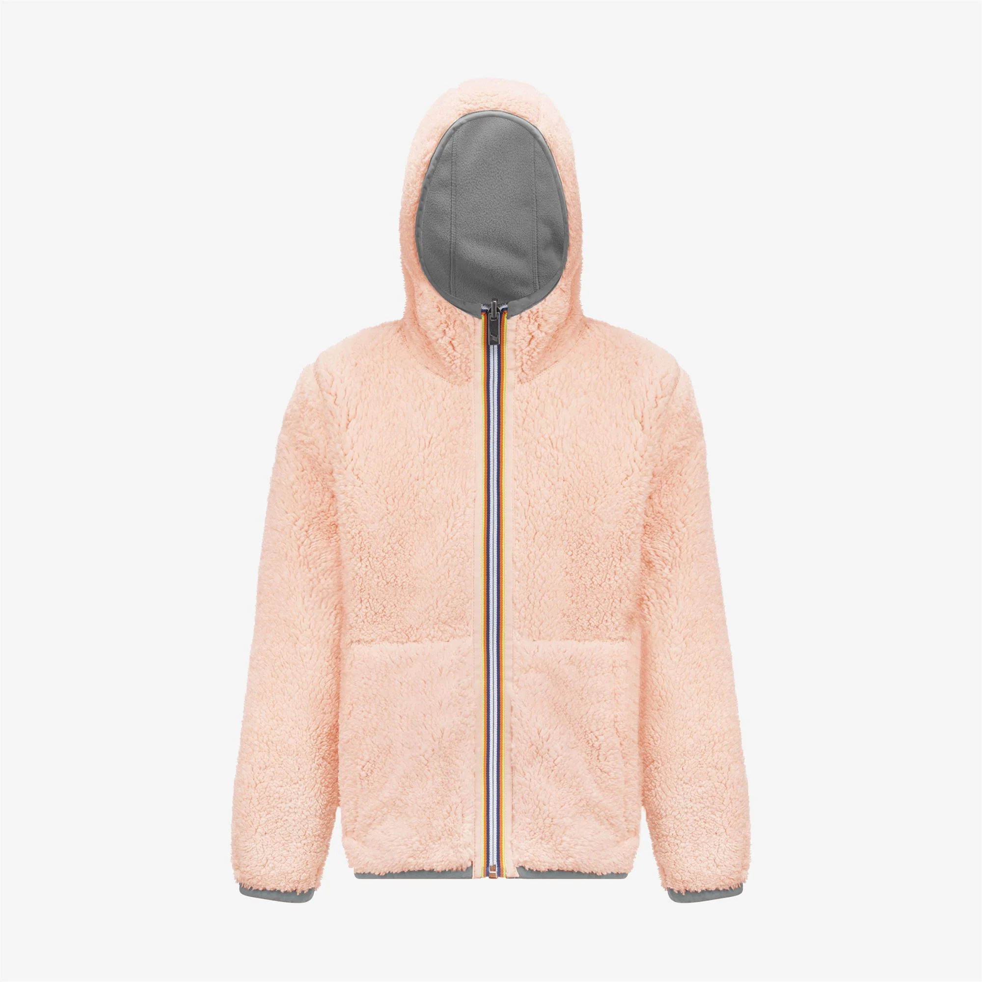 P. LILY POLAR REVERSIBLE - Fleece - Jacket - Girl - GREY MD STEEL-PINK DAFNE - Image 2