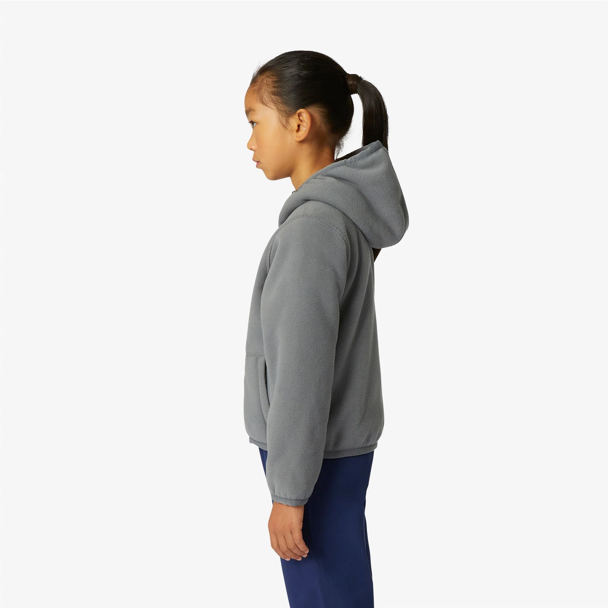 P. LILY POLAR REVERSIBLE - Fleece - Jacket - Girl - GREY MD STEEL-PINK DAFNE - Image 5