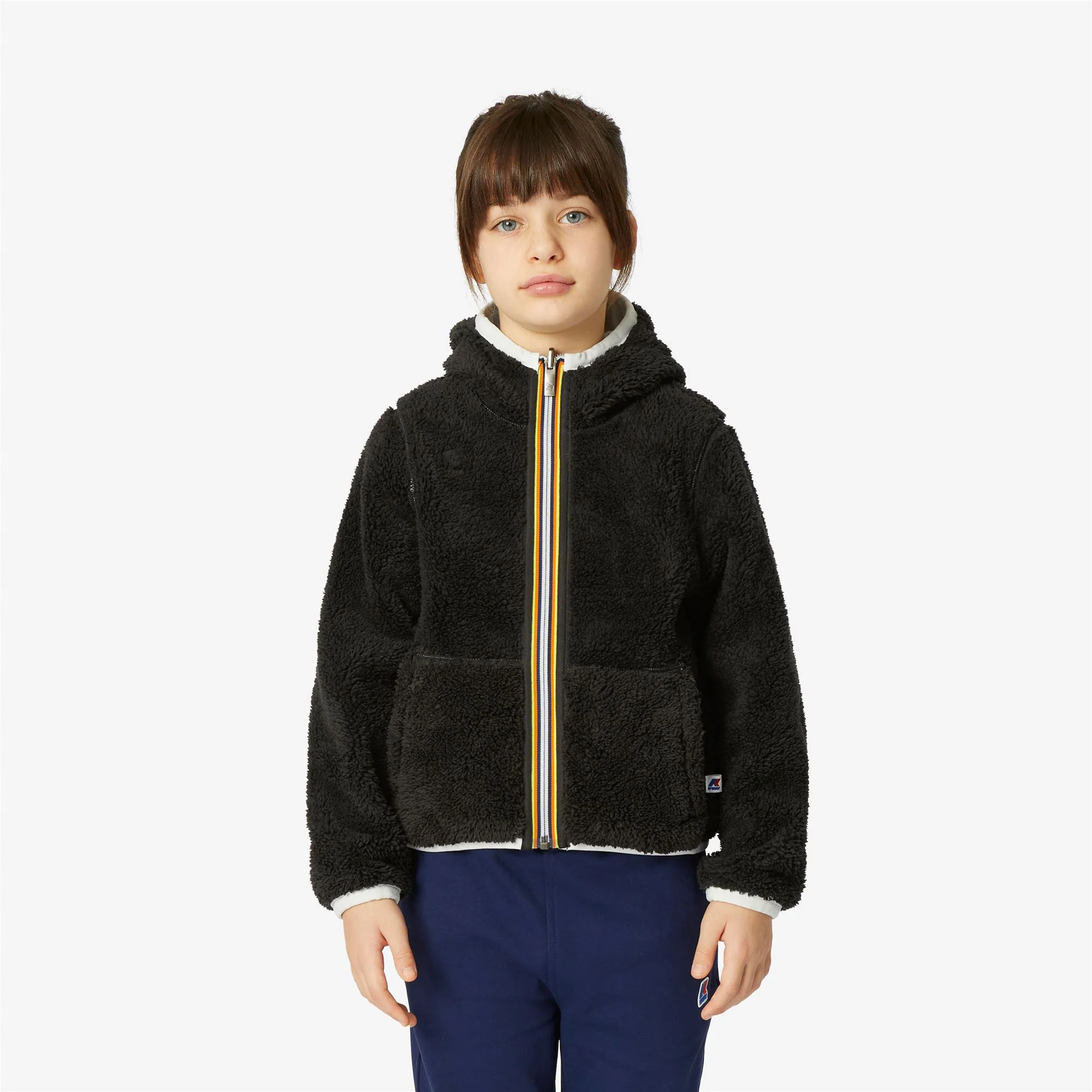 P. LILY POLAR REVERSIBLE - Fleece - Jacket - Girl - WHITE MILK-BLACK PURE - Image 3