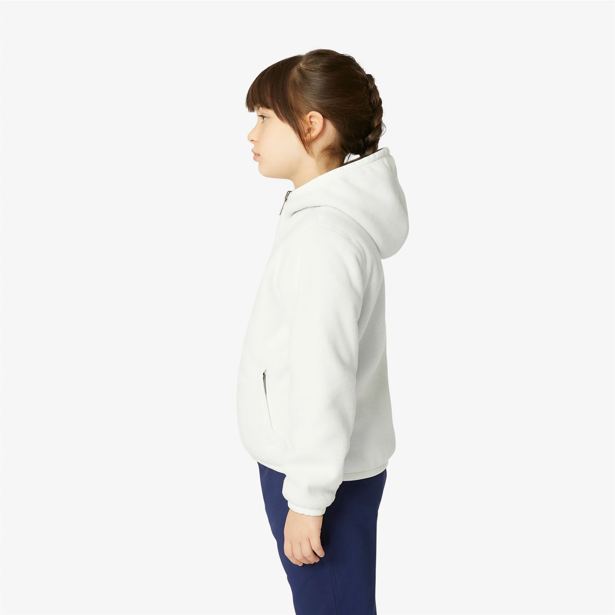 P. LILY POLAR REVERSIBLE - Fleece - Jacket - Girl - WHITE MILK-BLACK PURE - Image 5