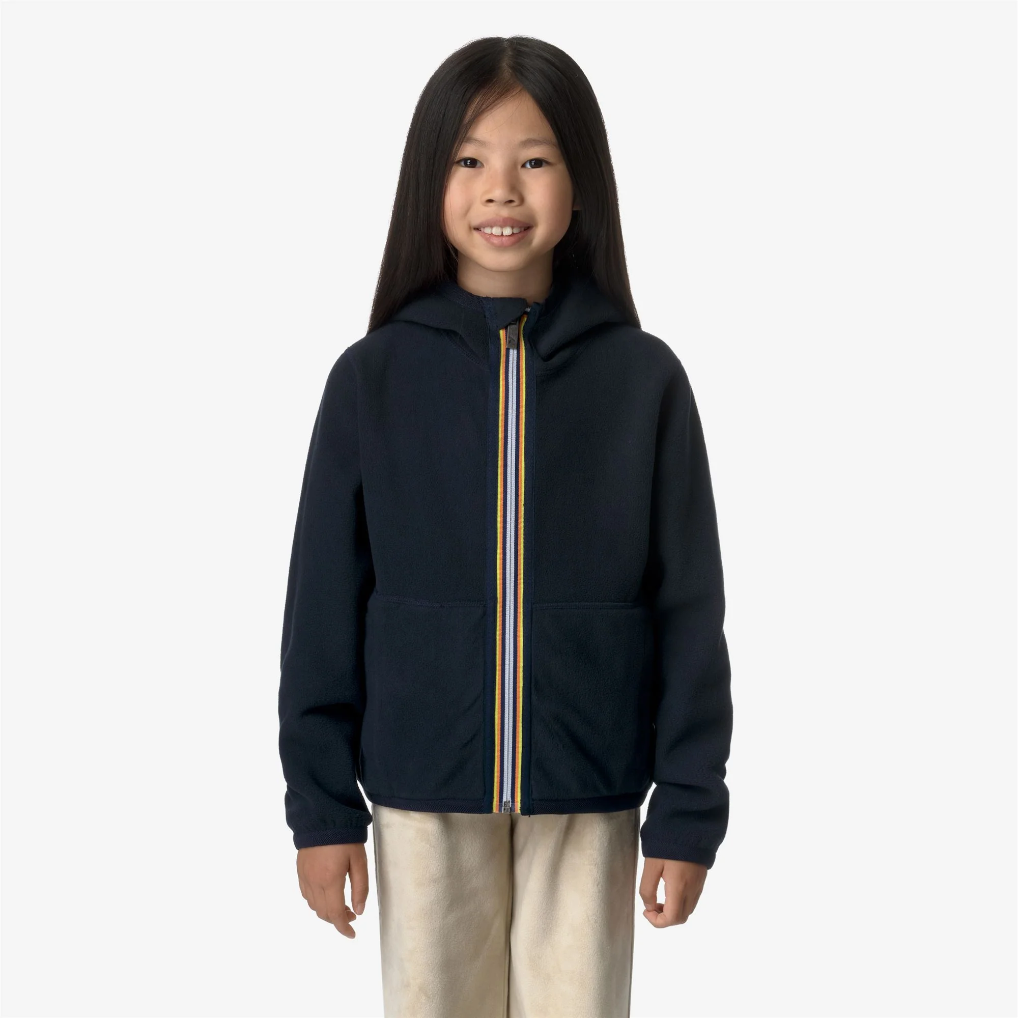P. LILY VELOUR POLAR REVERSIBLE - Fleece - Jacket - Girl - BLUE DEPTH-BLUE DEPTH - Image 3