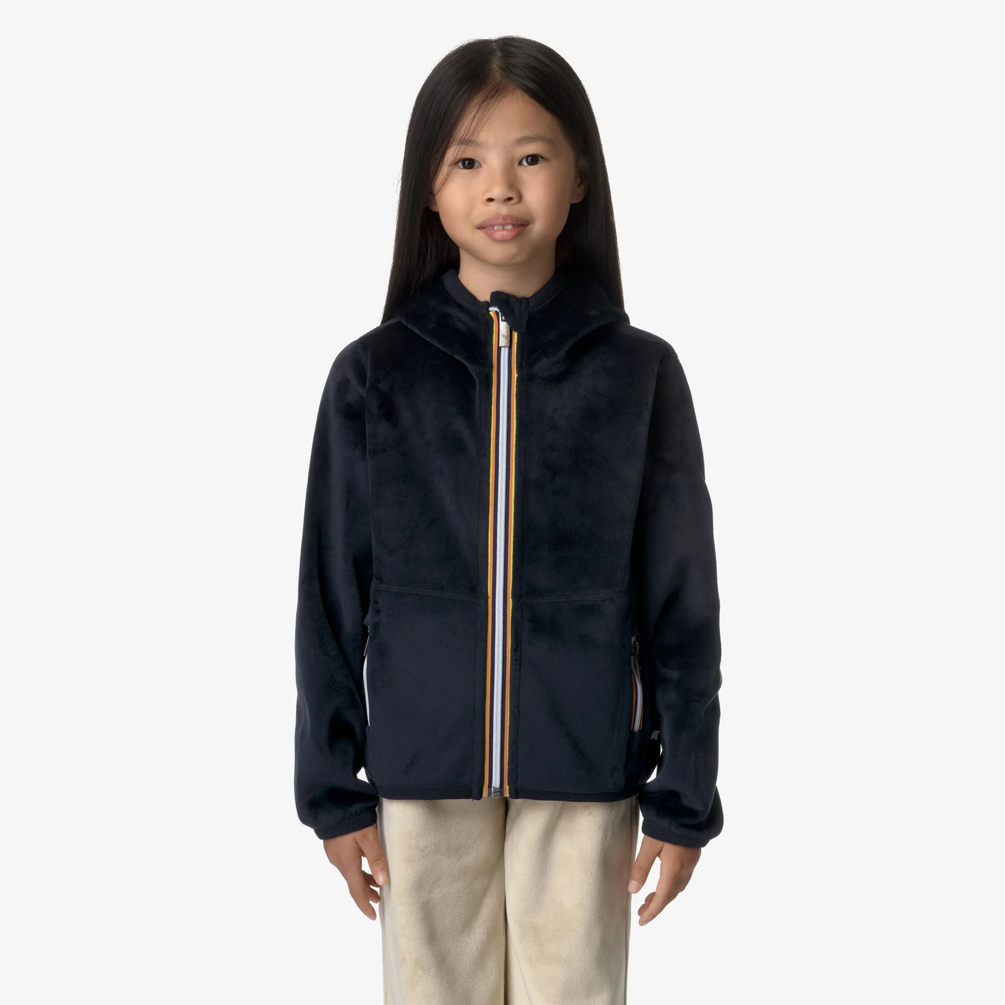 P. LILY VELOUR POLAR REVERSIBLE - Fleece - Jacket - Girl - BLUE DEPTH-BLUE DEPTH - Image 4