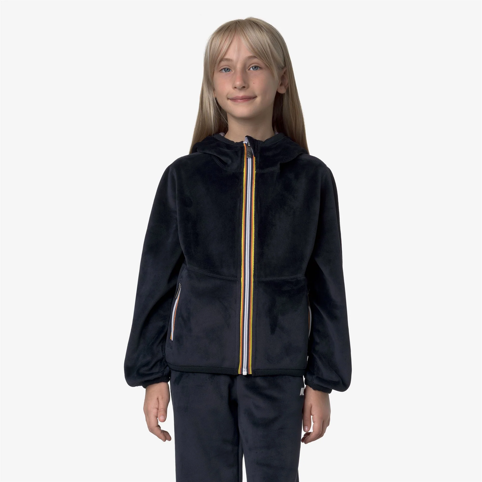 P. LILY VELOUR POLAR REVERSIBLE - Fleece - Jacket - Girl - BLUE DEPTH-VIOLET LAVENDER - Image 4