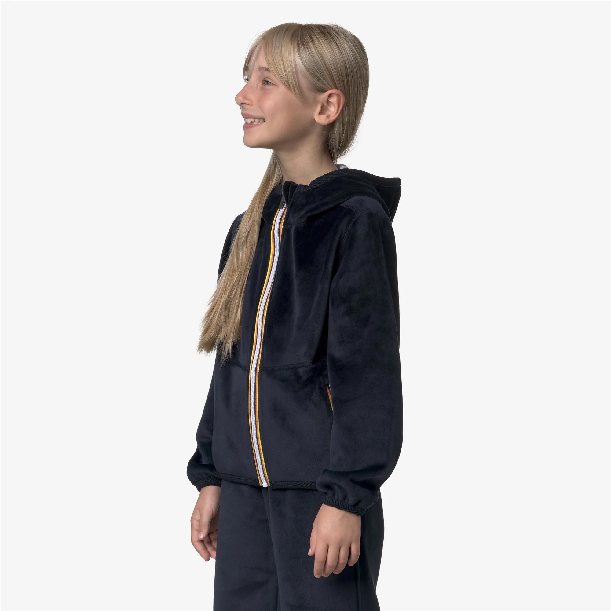 P. LILY VELOUR POLAR REVERSIBLE - Fleece - Jacket - Girl - BLUE DEPTH-VIOLET LAVENDER - Image 5