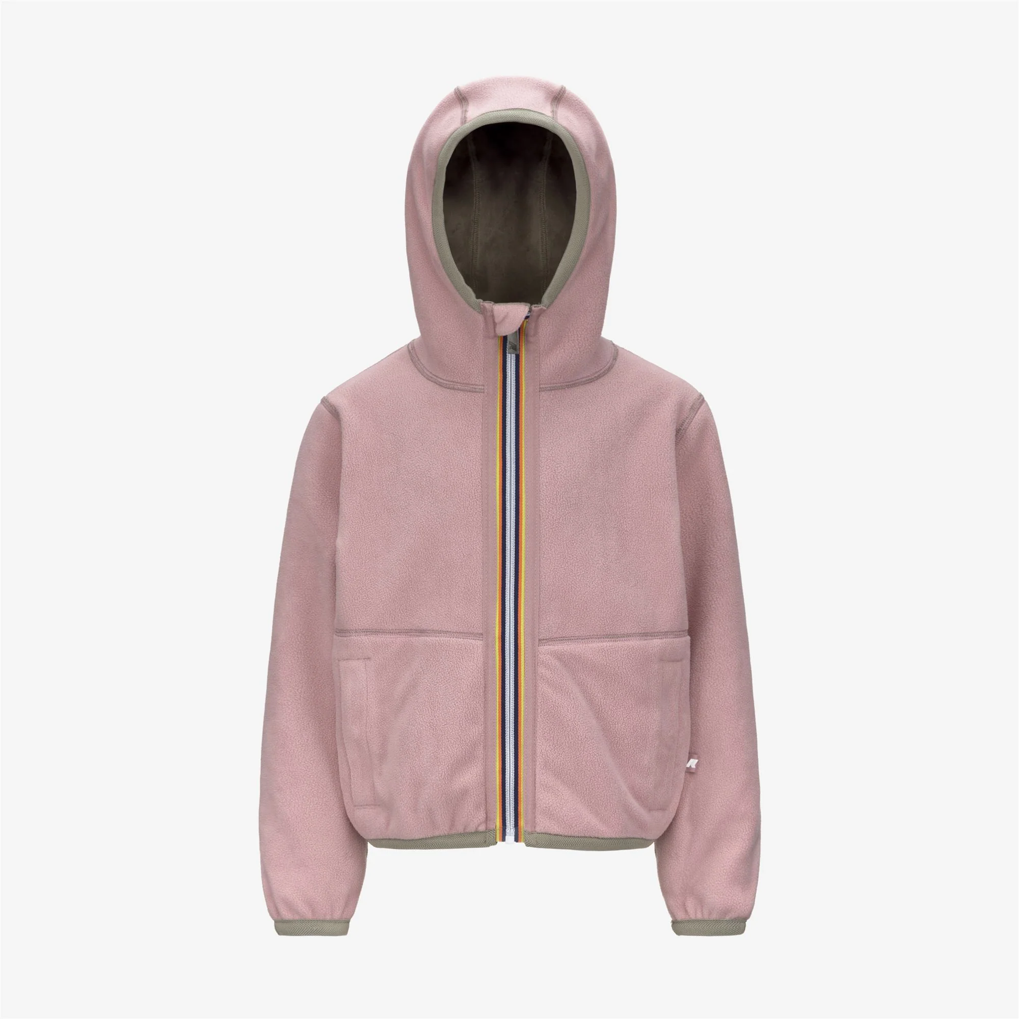 P. LILY VELOUR POLAR REVERSIBLE - Fleece - Jacket - Girl - GREEN OAK-ROSE PINKISH - Image 2