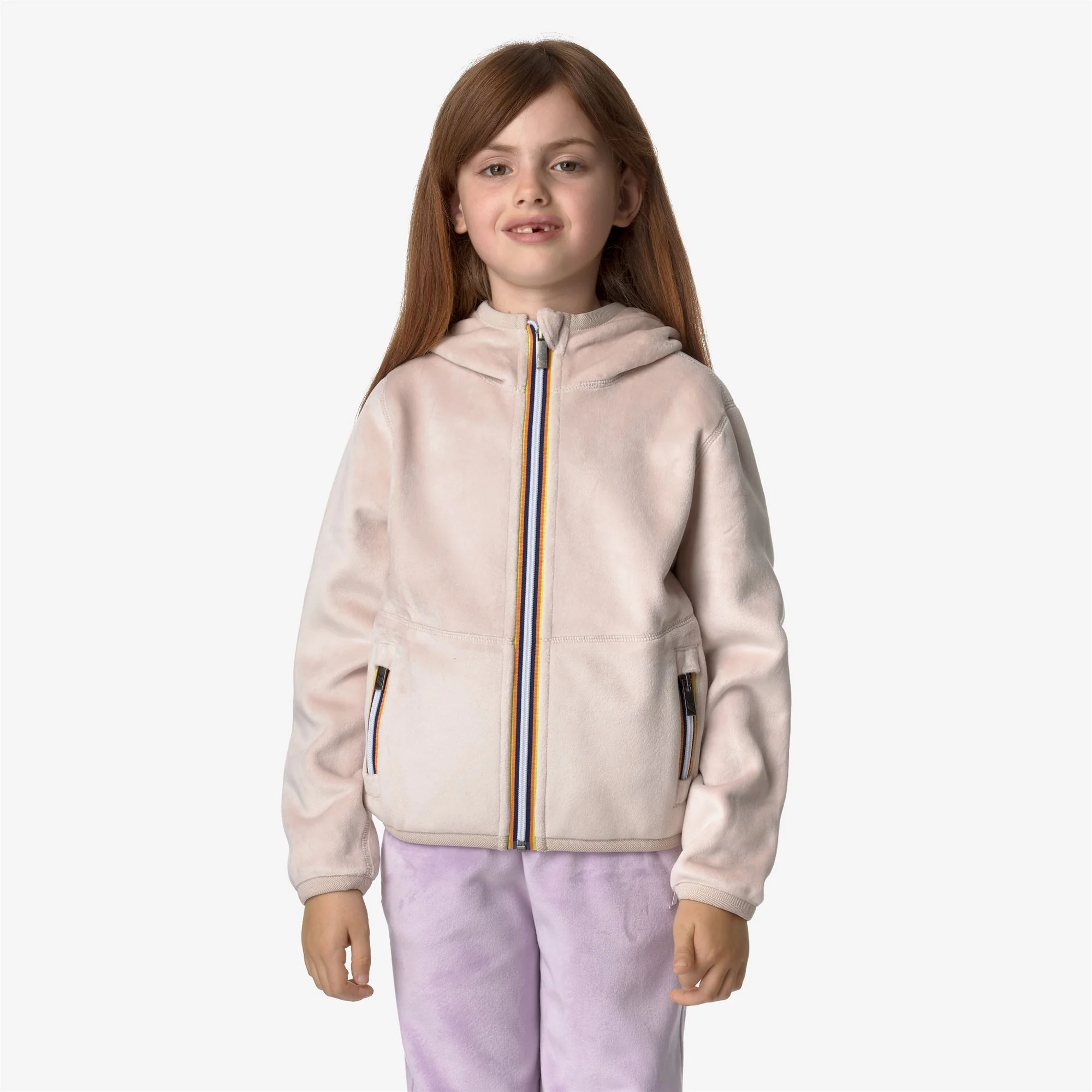 P. LILY VELOUR POLAR REVERSIBLE - Fleece - Jacket - Girl - PINK TINT-PINK TINT - Image 4