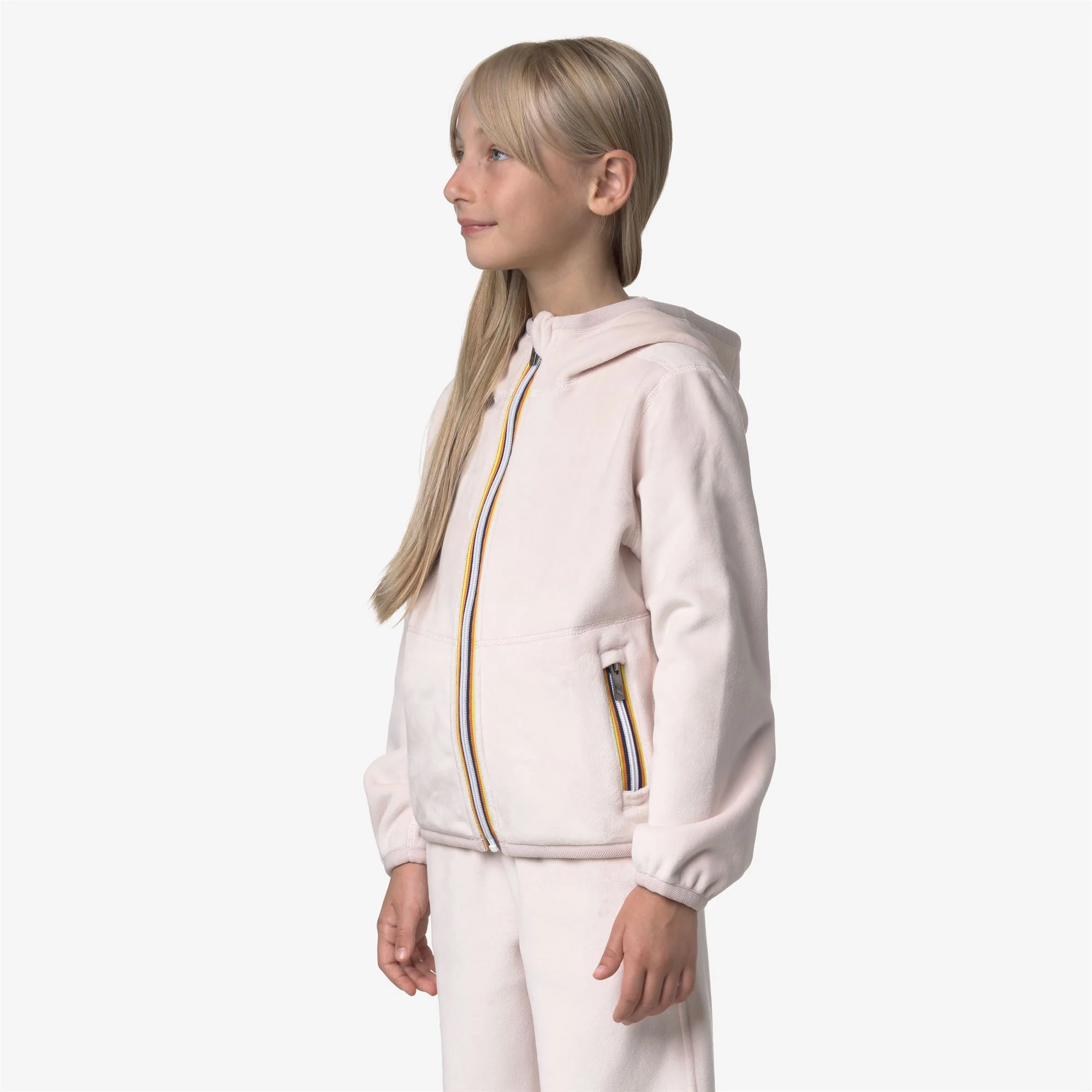 P. LILY VELOUR POLAR REVERSIBLE - Fleece - Jacket - Girl - ROSE HUSHED-WHITE GARDENIA - Image 5