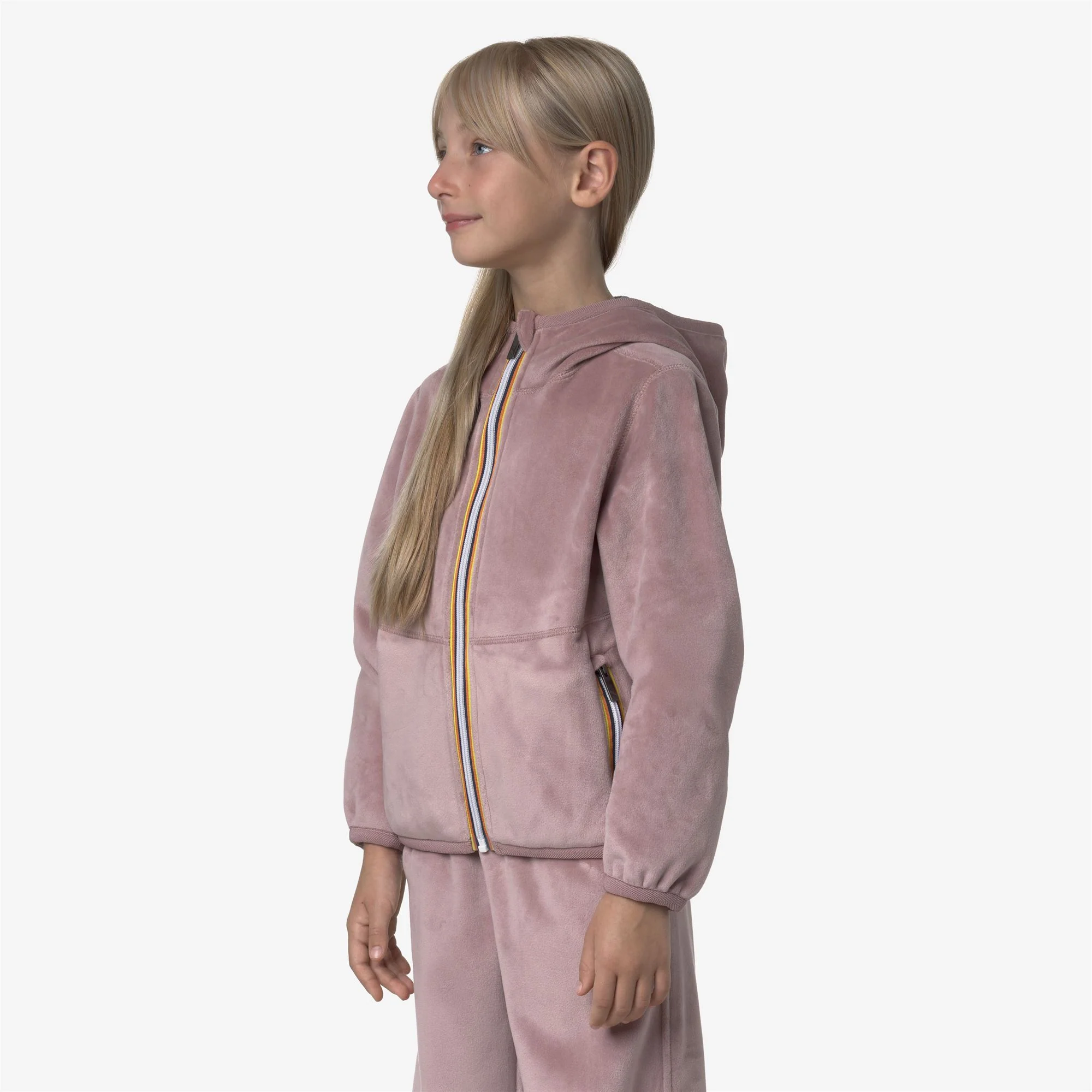 P. LILY VELOUR POLAR REVERSIBLE - Fleece - Jacket - Girl - ROSE PINKISH-GREEN BLACKISH - Image 5