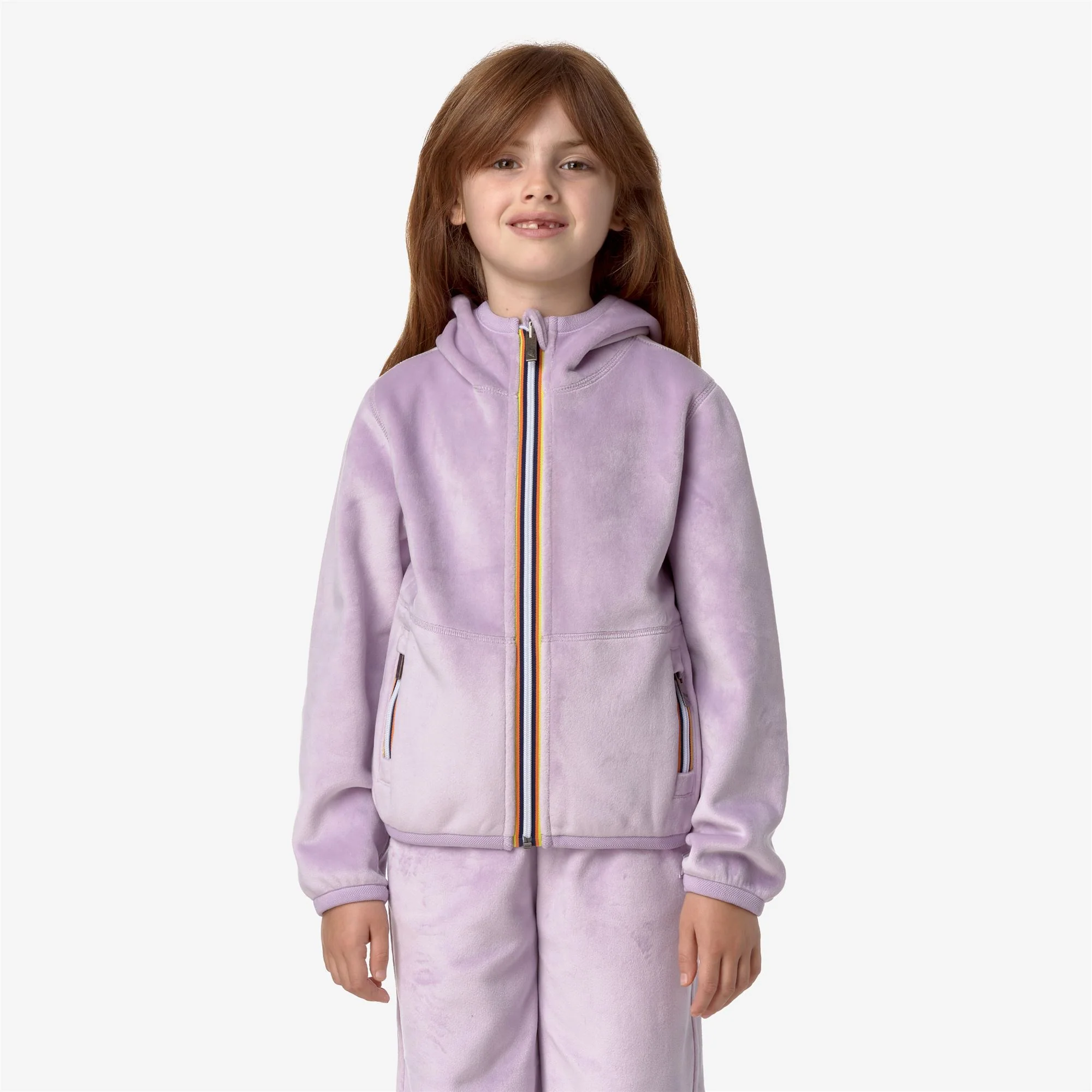 P. LILY VELOUR POLAR REVERSIBLE - Fleece - Jacket - Girl - VIOLET LT LILAC - Image 4