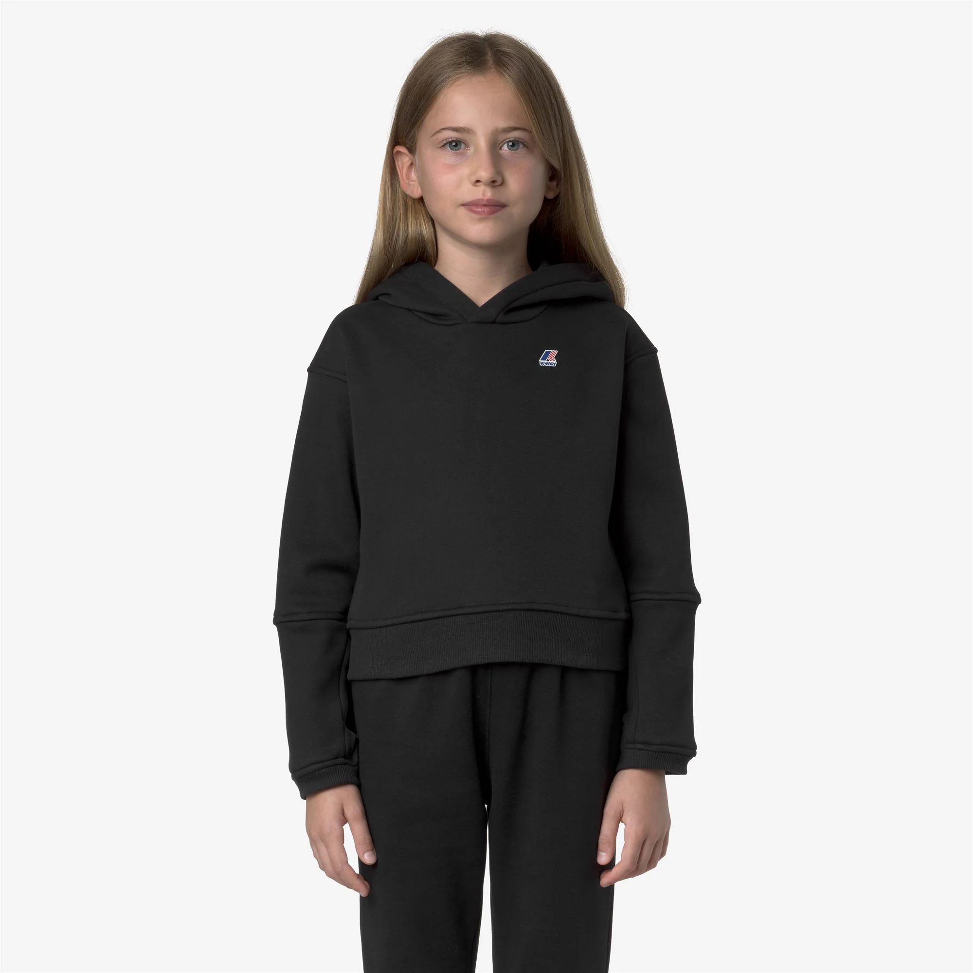P. NINETTE BRUSHED PC - Fleece - Hoodie - Girl - BLACK PURE - Image 3