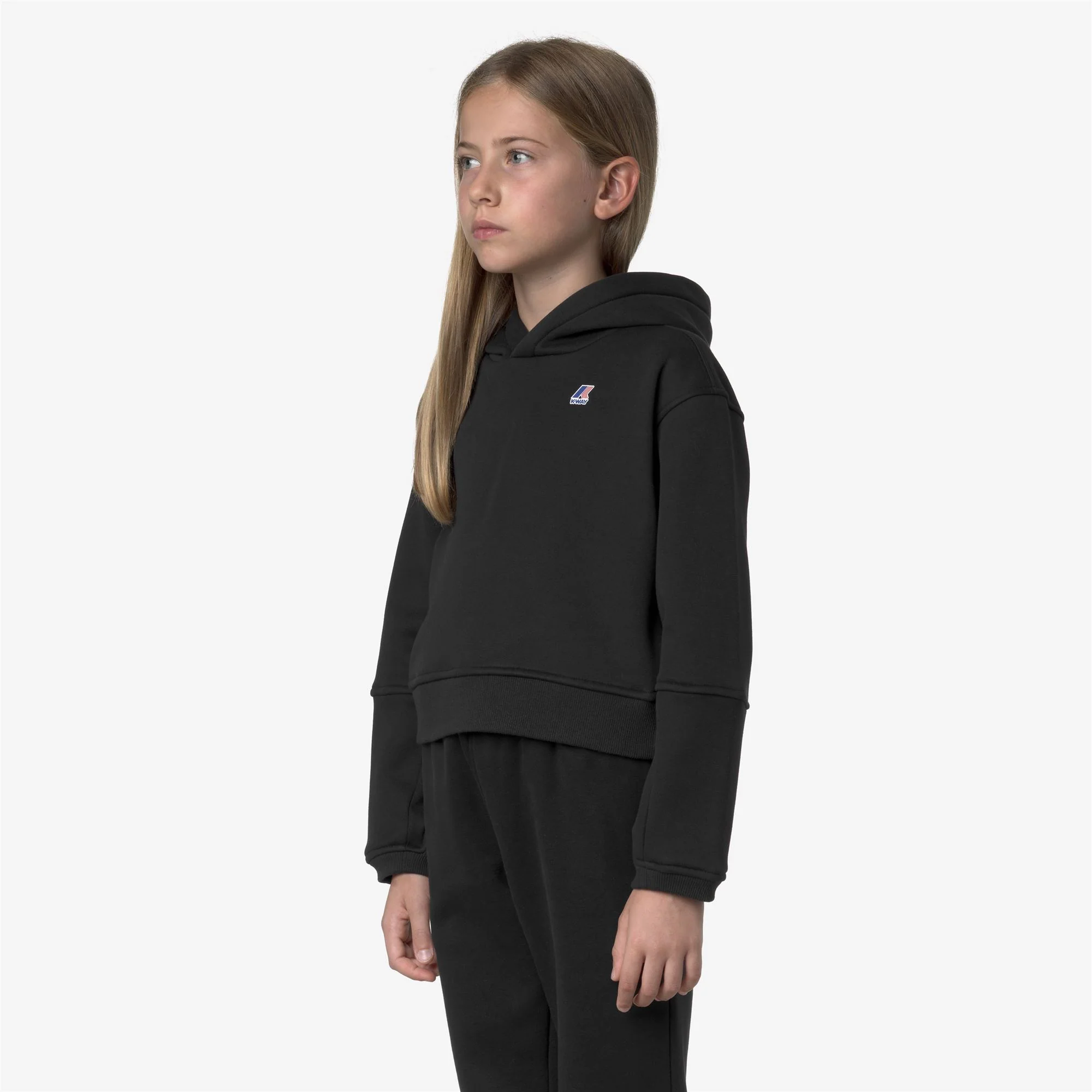 P. NINETTE BRUSHED PC - Fleece - Hoodie - Girl - BLACK PURE - Image 4