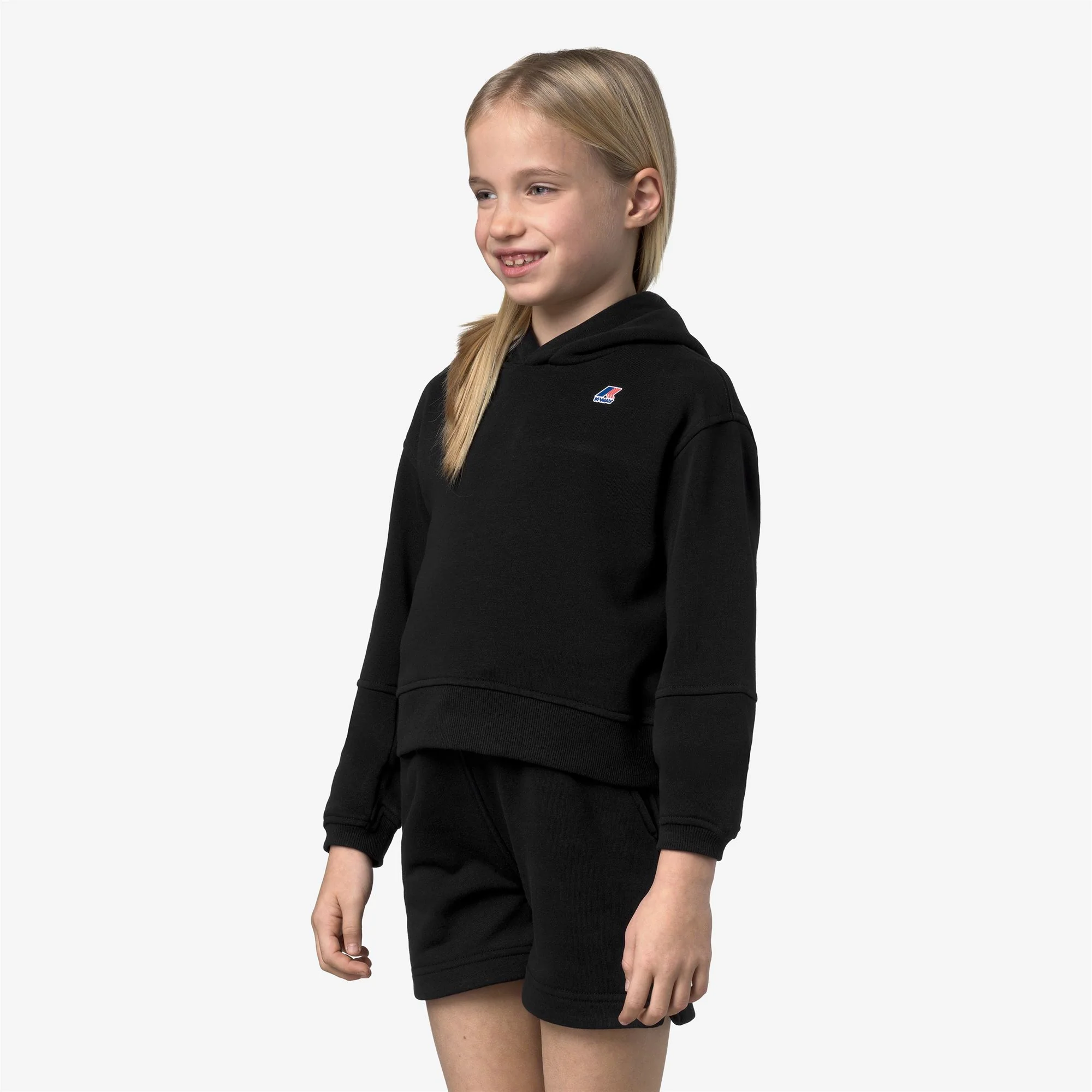 P. NINETTE PC - Fleece - Hoodie - Girl - BLACK PURE - Image 4