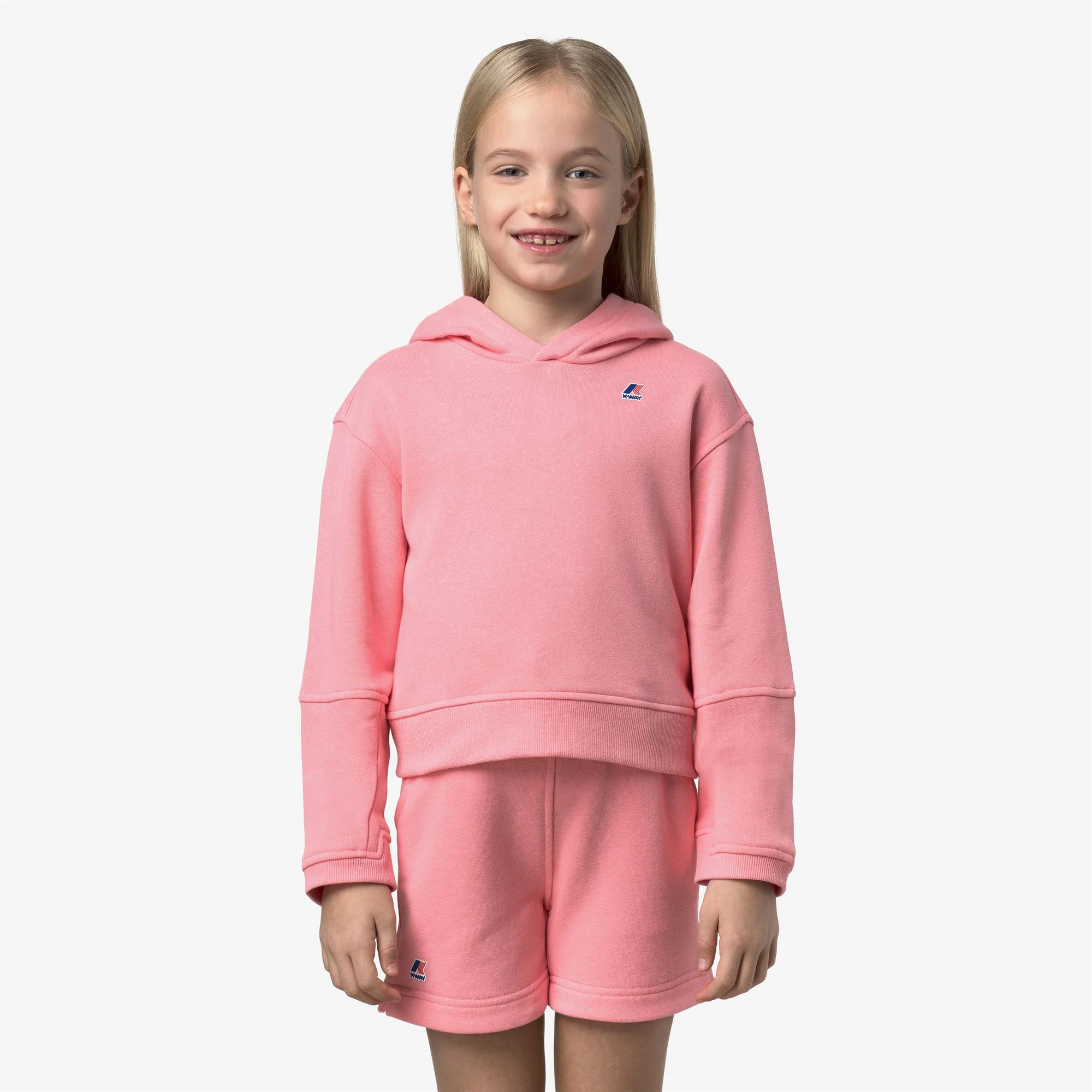 P. NINETTE PC - Fleece - Hoodie - Girl - PINK GERANIUM - Image 3