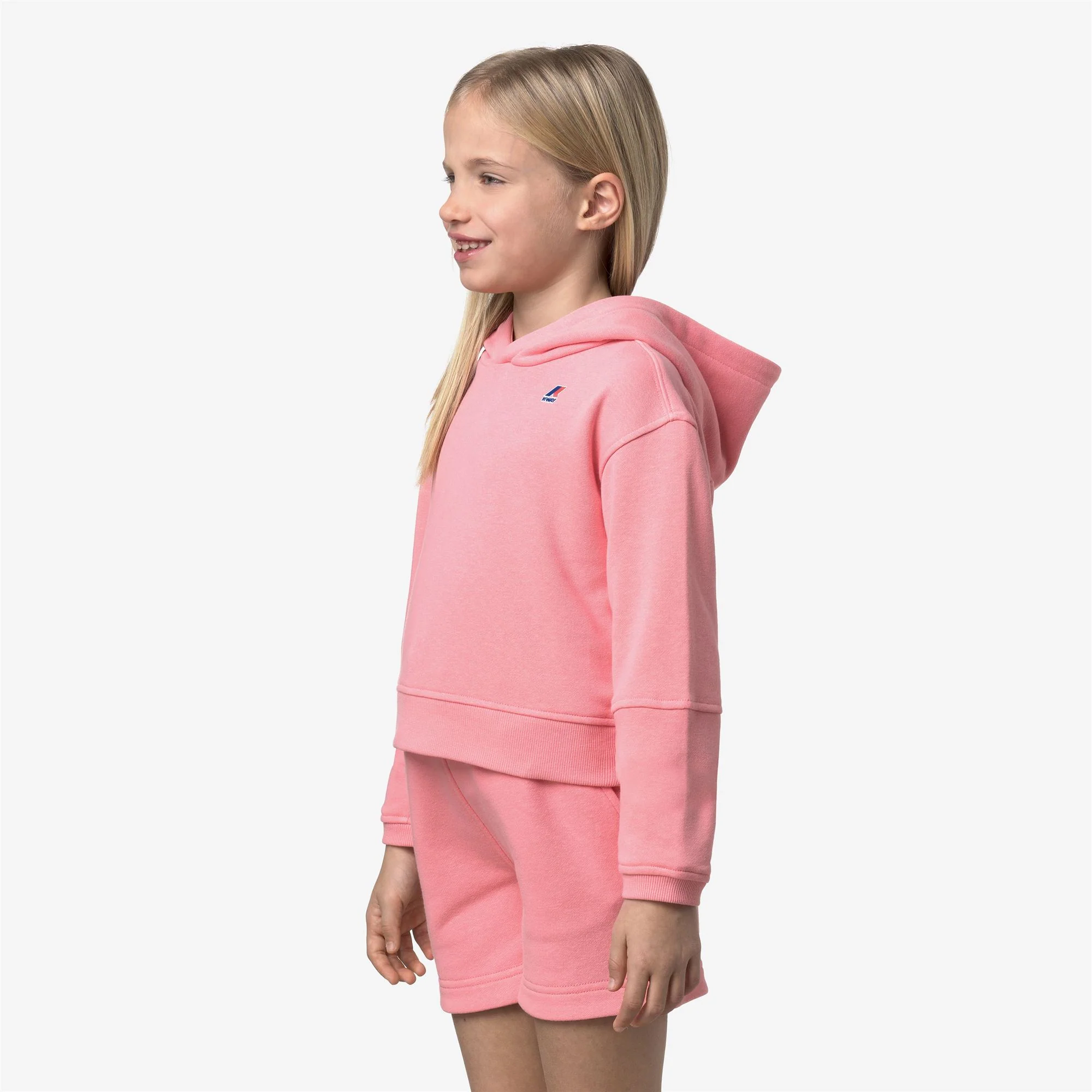 P. NINETTE PC - Fleece - Hoodie - Girl - PINK GERANIUM - Image 4