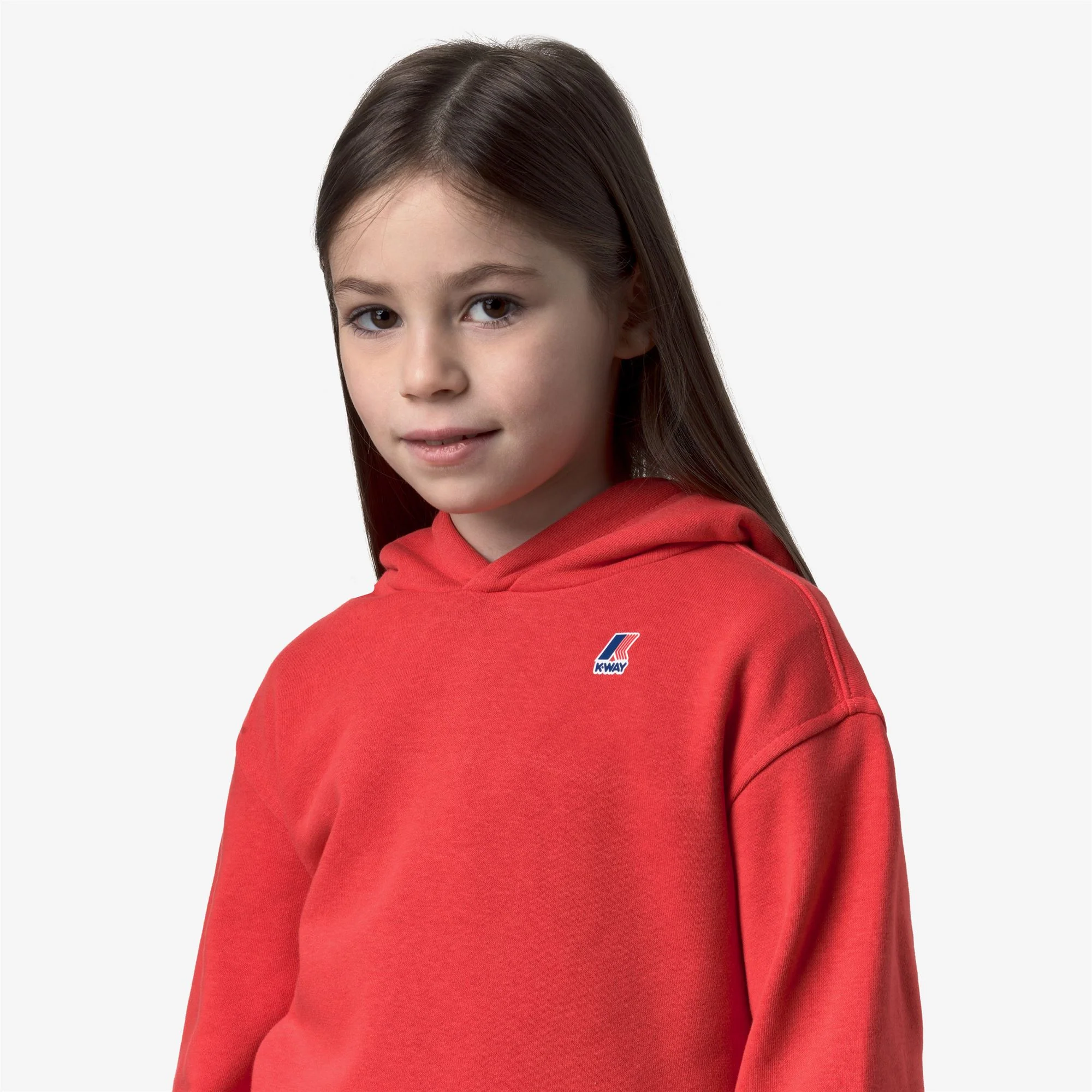 P. NINETTE PC - Fleece - Hoodie - Girl - RED POPPY - Image 2