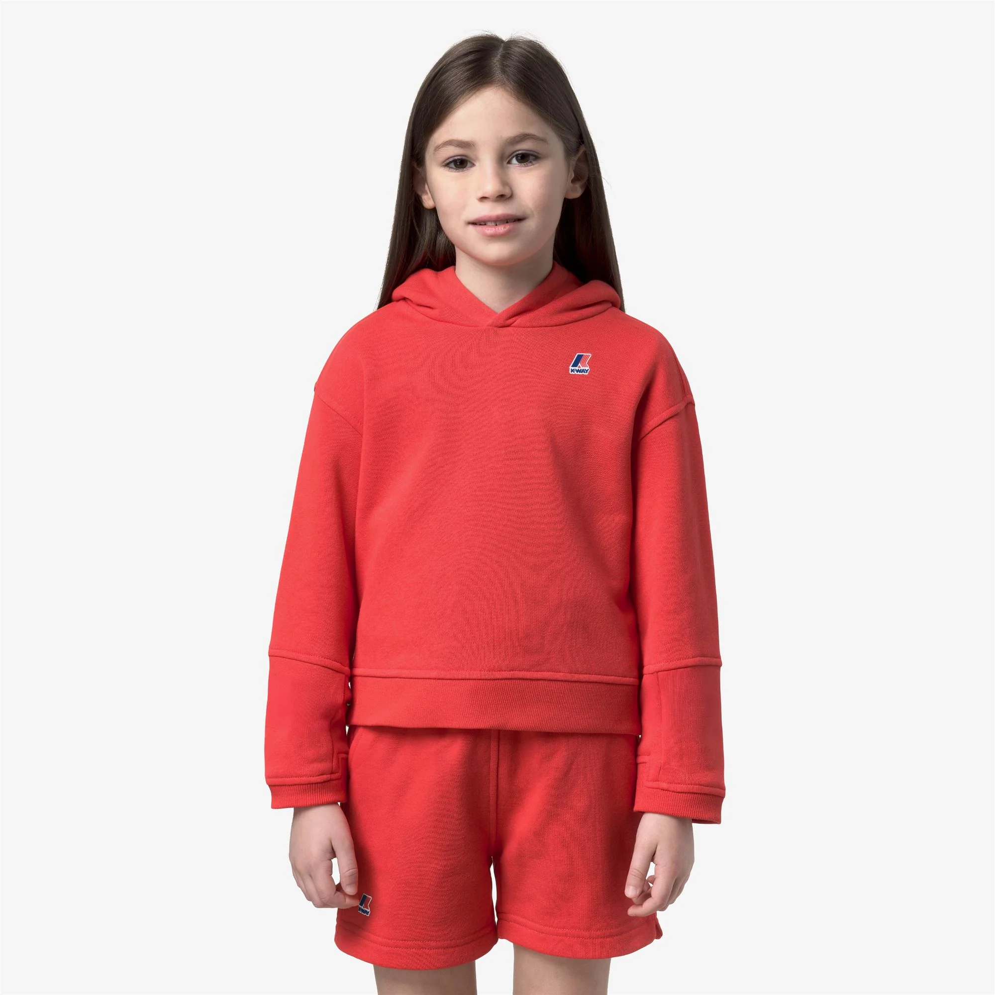 P. NINETTE PC - Fleece - Hoodie - Girl - RED POPPY - Image 3