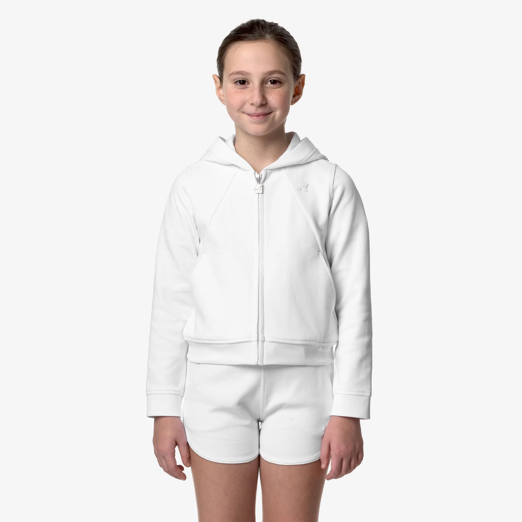 P. RENA INTERLOCK - Fleece - Jacket - Girl - WHITE - Image 3