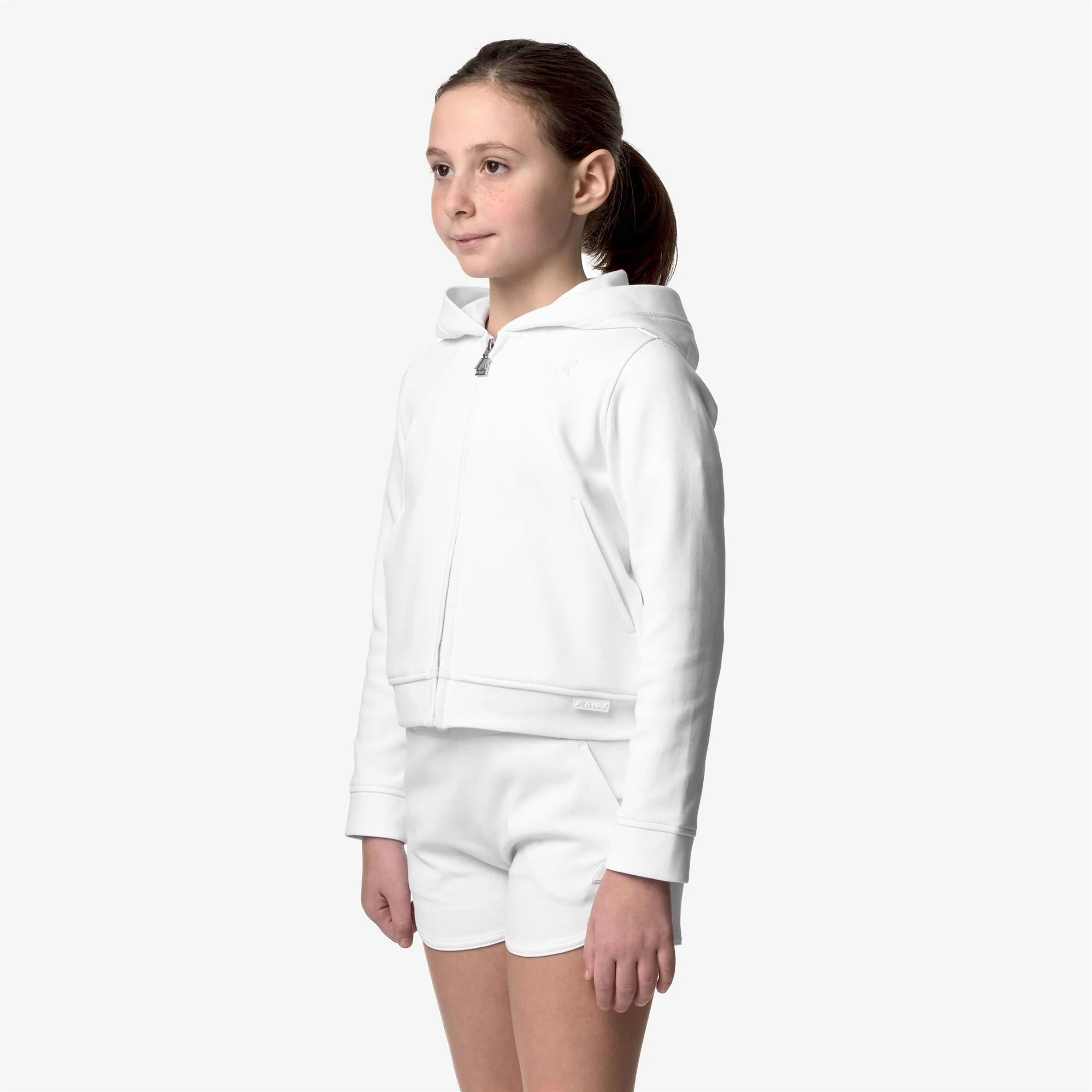P. RENA INTERLOCK - Fleece - Jacket - Girl - WHITE - Image 4