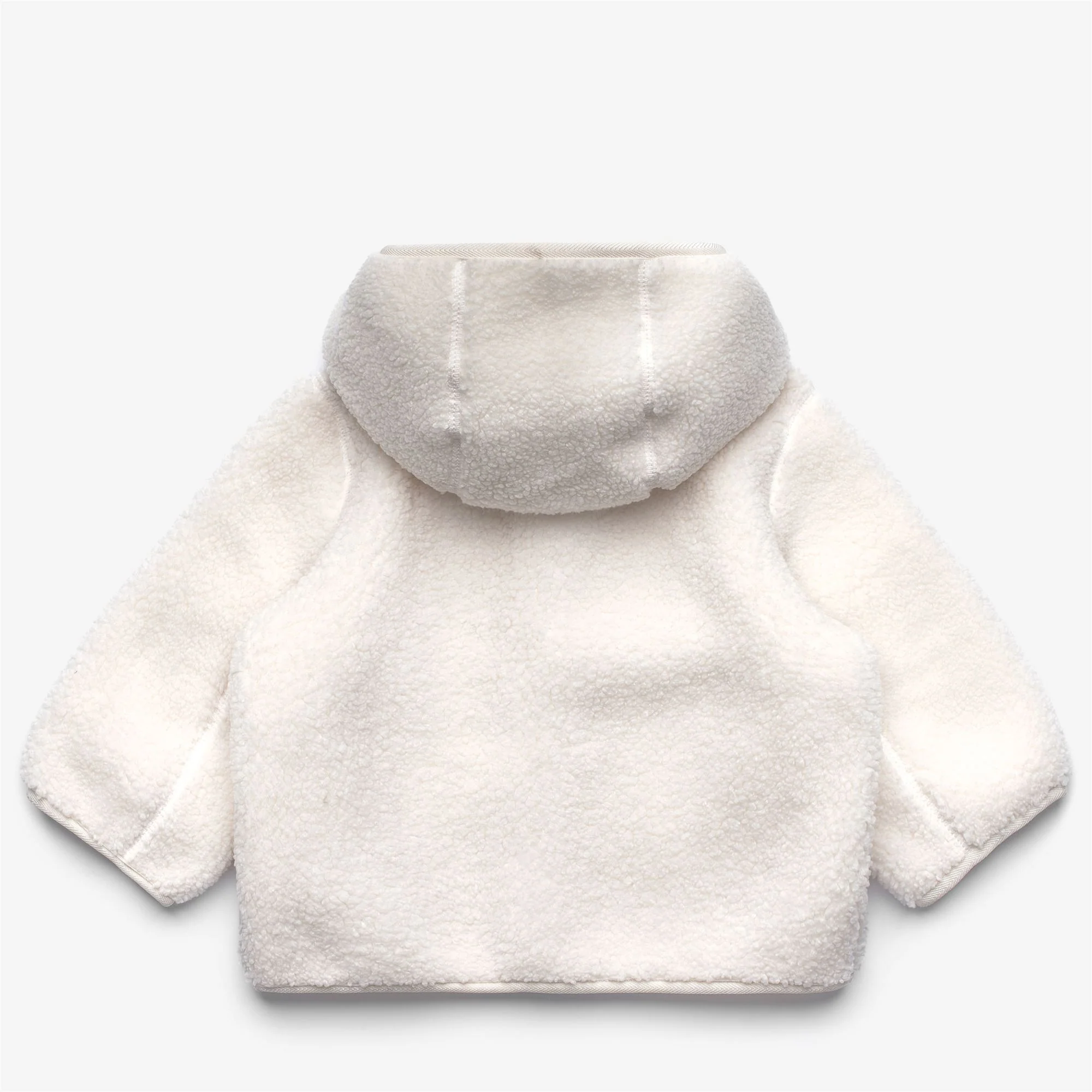 E. JANNE POLAR - Fleece - Hoodie Full Zip - Kid unisex - WHITE GARDENIA-WHITE GARDENIA - Image 2