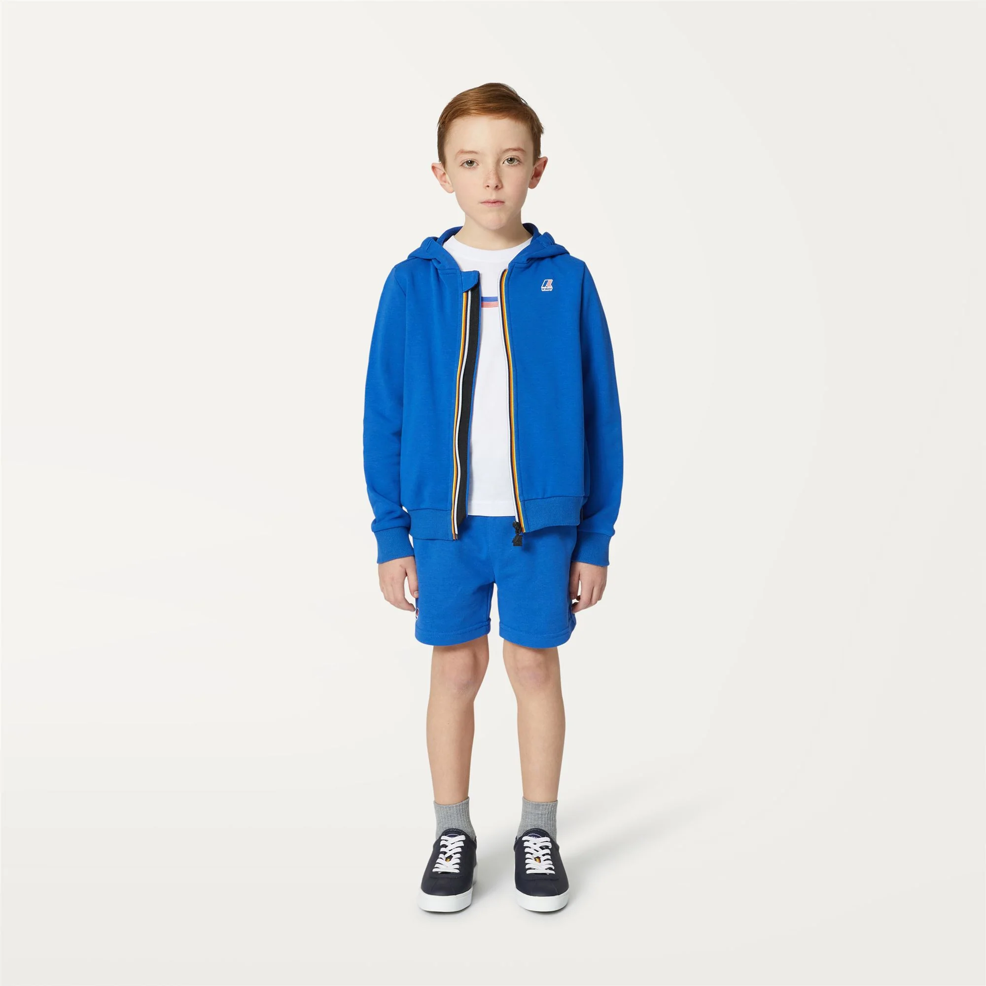 P. LE VRAI ARNEL POLY COTTON - Fleece - Jacket - Kid unisex - BLUE ROYAL MARINE - Image 3