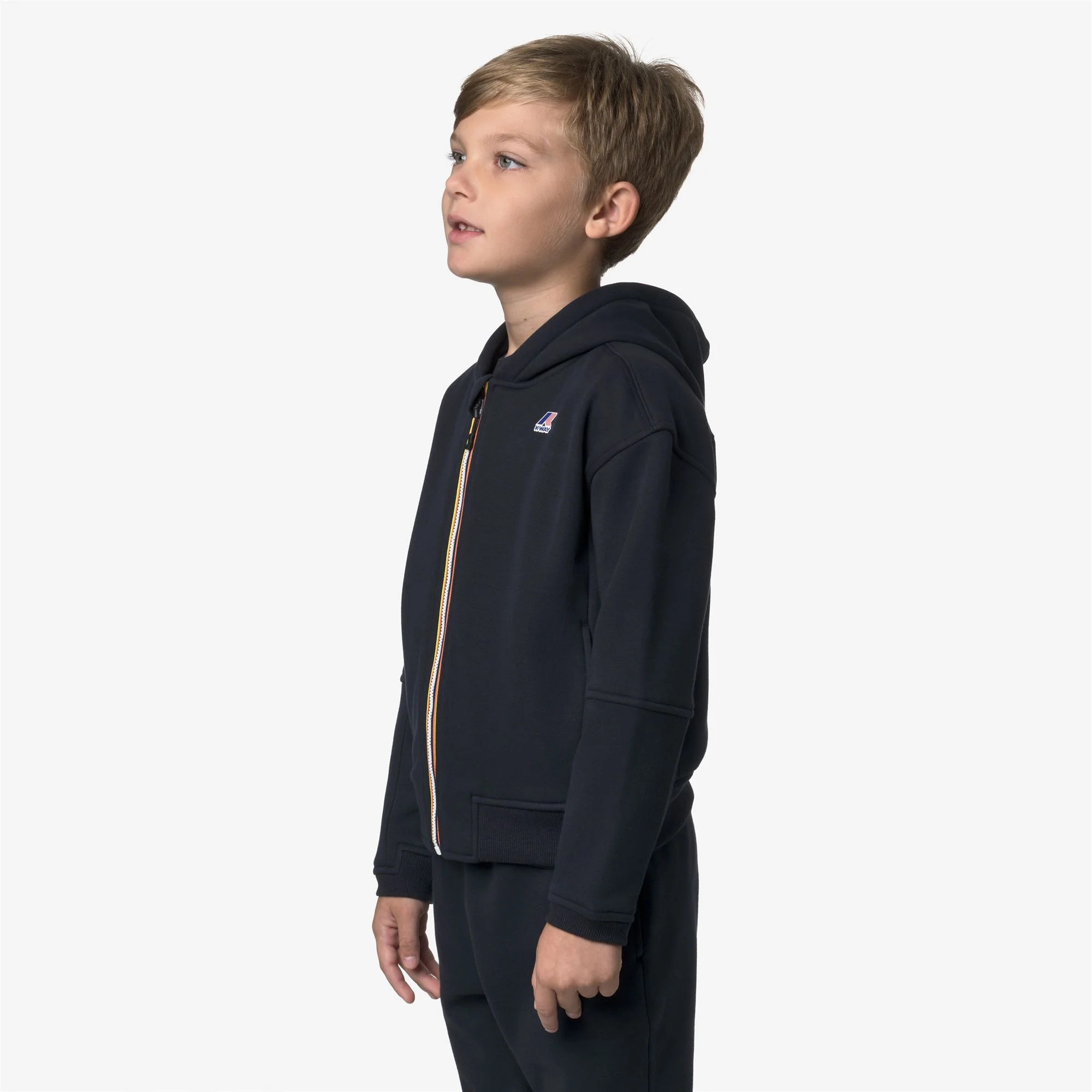 P. PROS BRUSHED PC - Fleece - Hoodie Full Zip - Kid unisex - BLUE DEPTH - Image 5