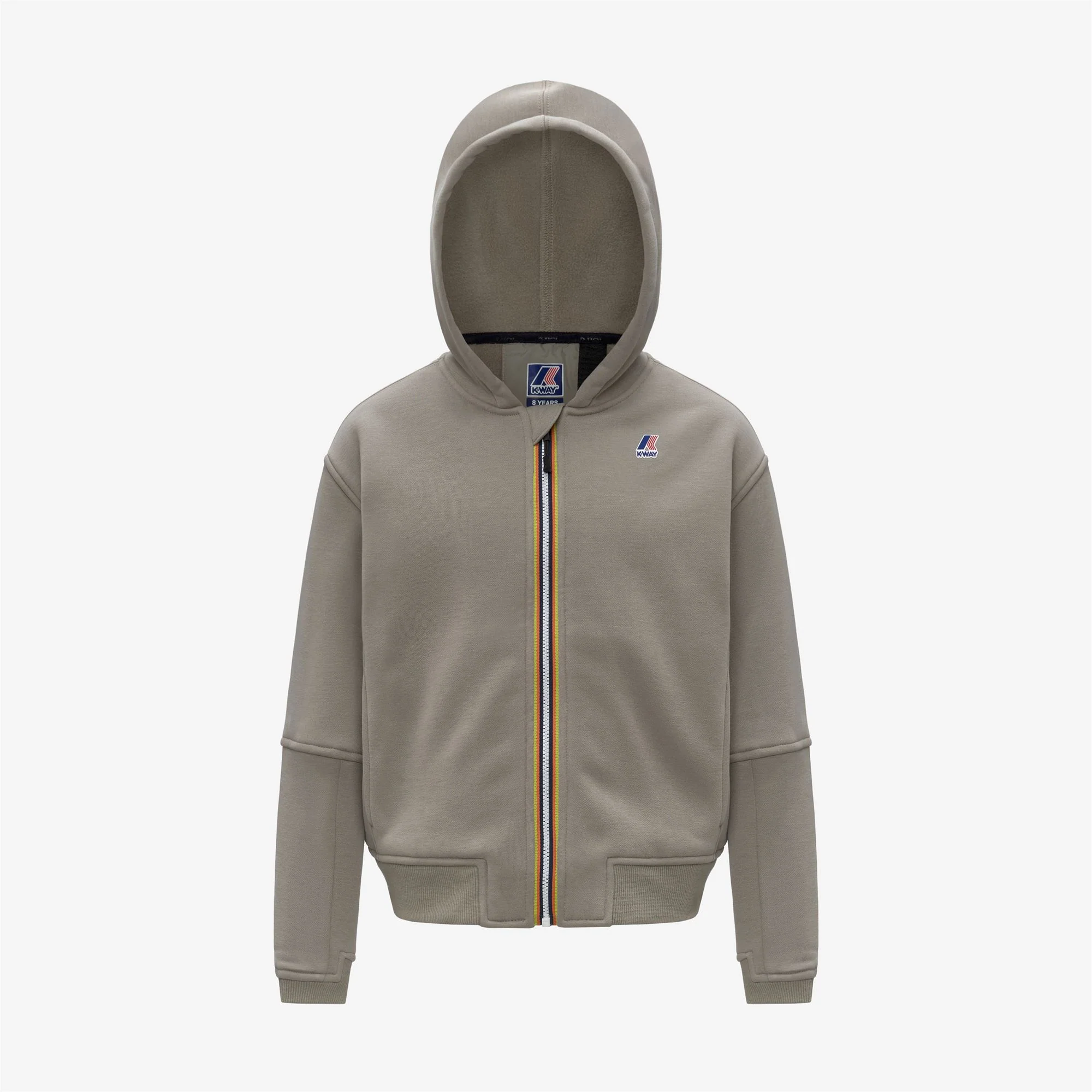 P. PROS BRUSHED PC - Fleece - Hoodie Full Zip - Kid unisex - GREEN OAK
