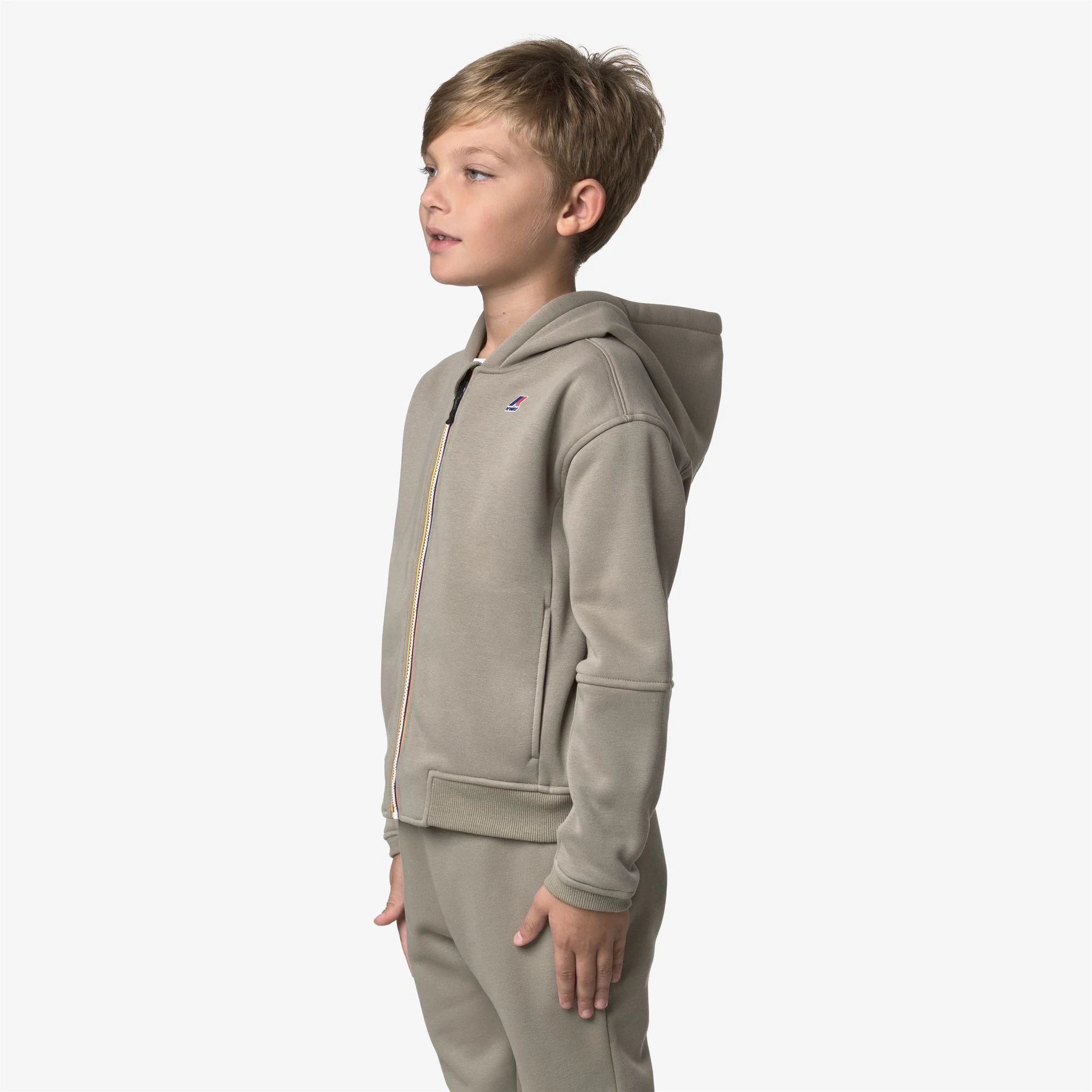 P. PROS BRUSHED PC - Fleece - Hoodie Full Zip - Kid unisex - GREEN OAK - Image 4
