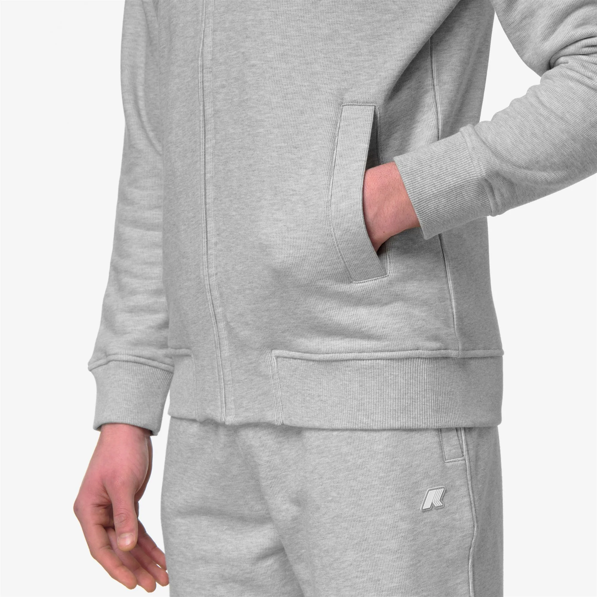 ANTHONY FRENCH TERRY - Fleece - Jacket - Man - GREY MID MEL - Image 2