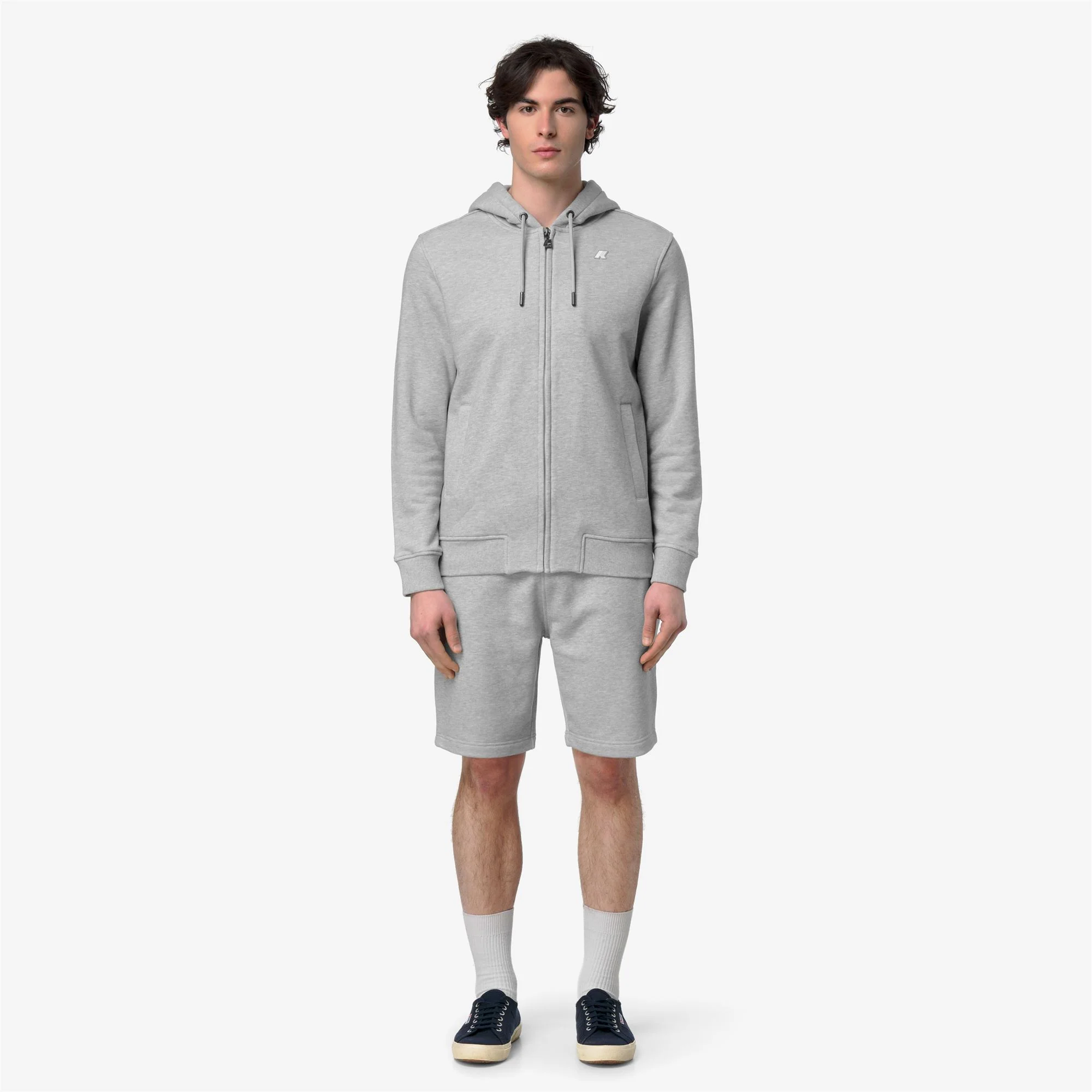 ANTHONY FRENCH TERRY - Fleece - Jacket - Man - GREY MID MEL - Image 3