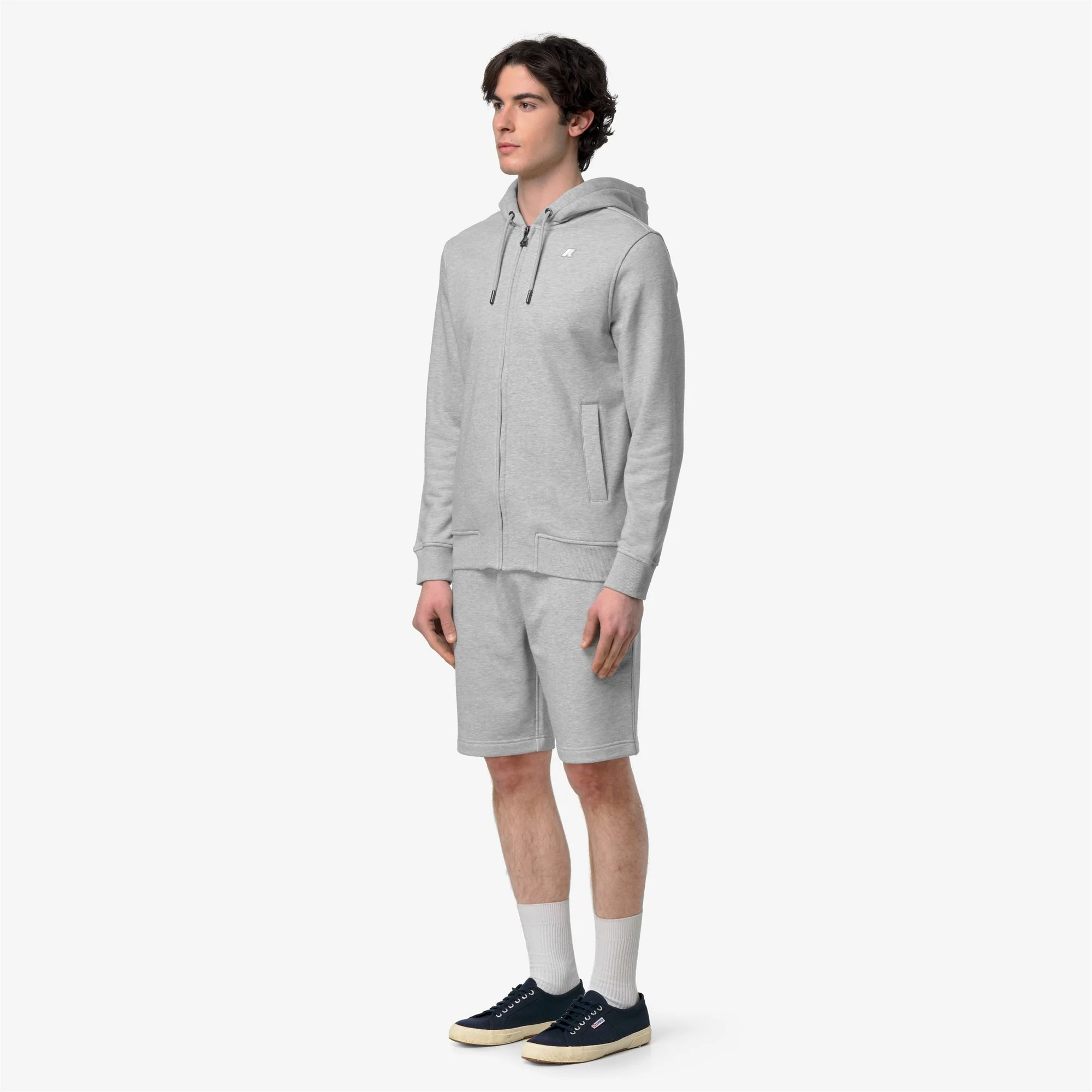 ANTHONY FRENCH TERRY - Fleece - Jacket - Man - GREY MID MEL - Image 4