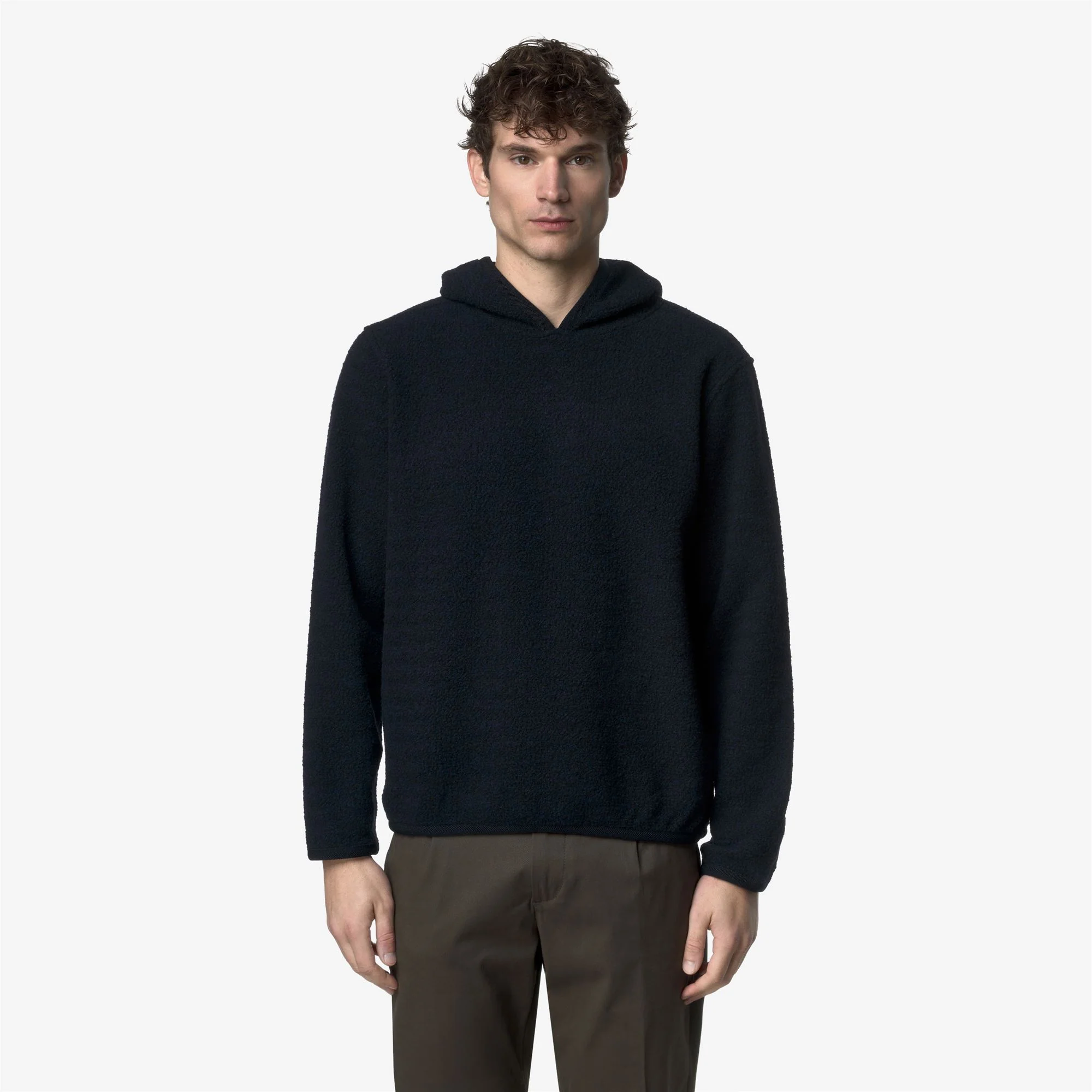 AVIRON WOOL BLEND - Fleece - Hoodie - Man - BLUE DEPTH COMBO - Image 3