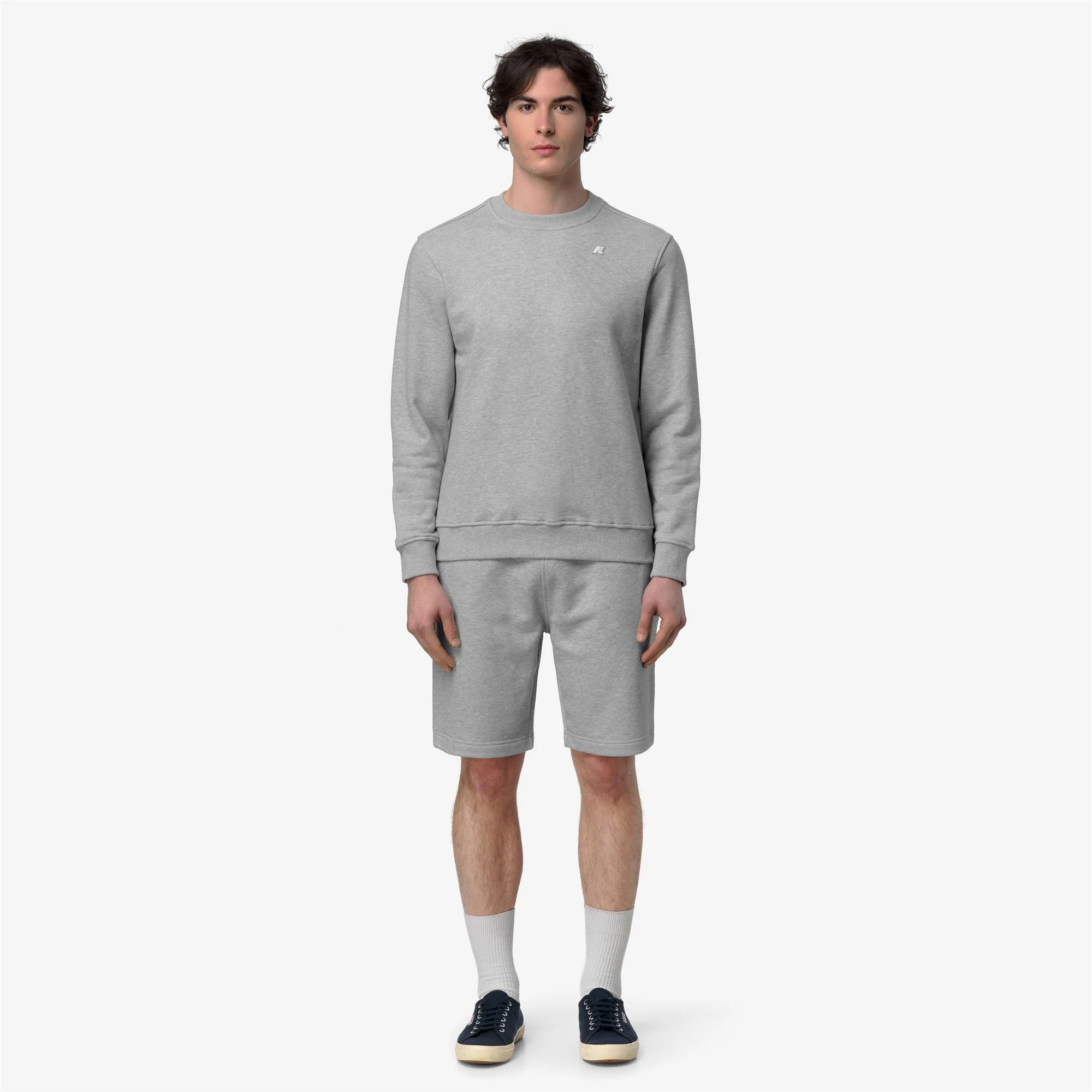 BAPTISTE FRENCH TERRY - Fleece - Jumper - Man - GREY MID MEL - Image 3