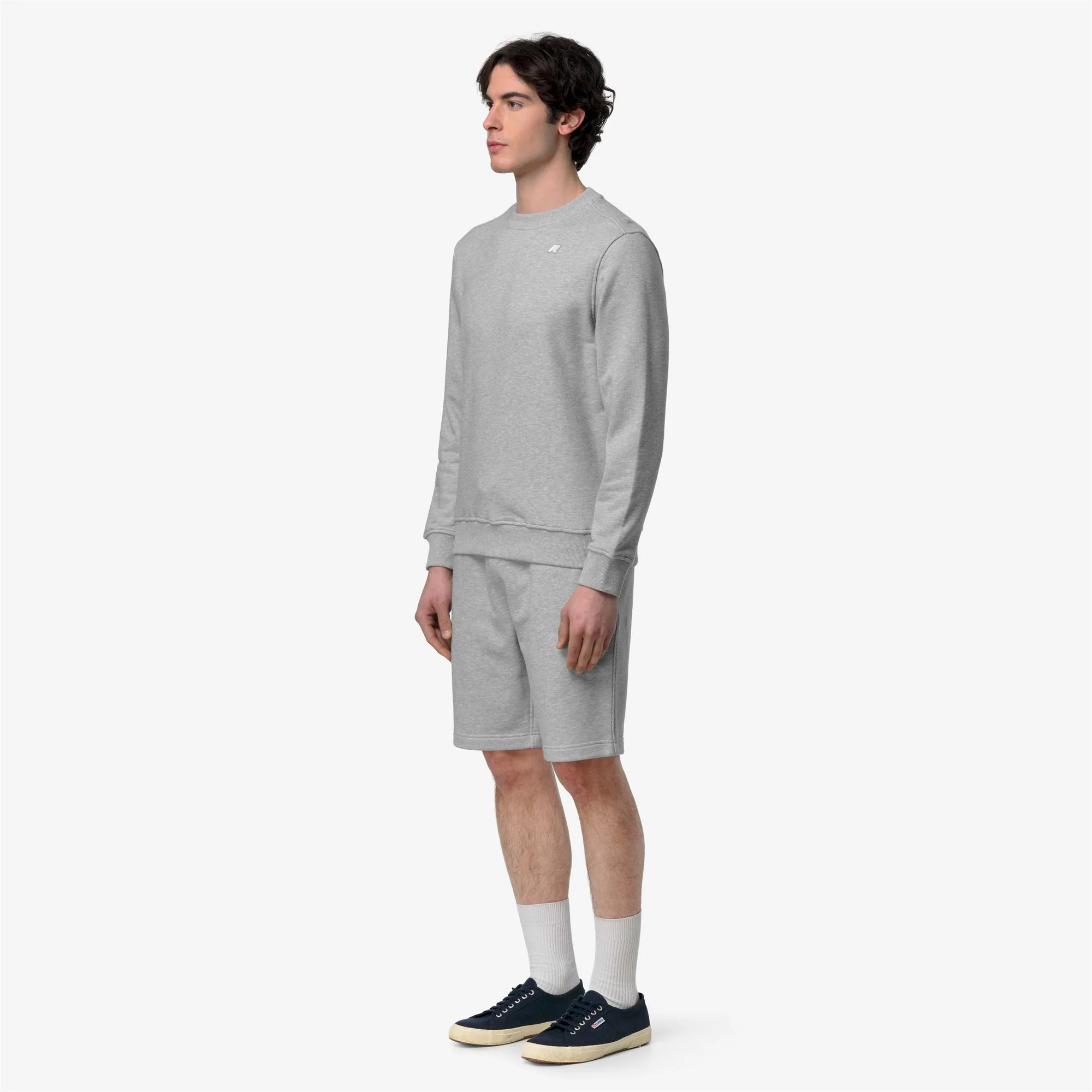 BAPTISTE FRENCH TERRY - Fleece - Jumper - Man - GREY MID MEL - Image 4