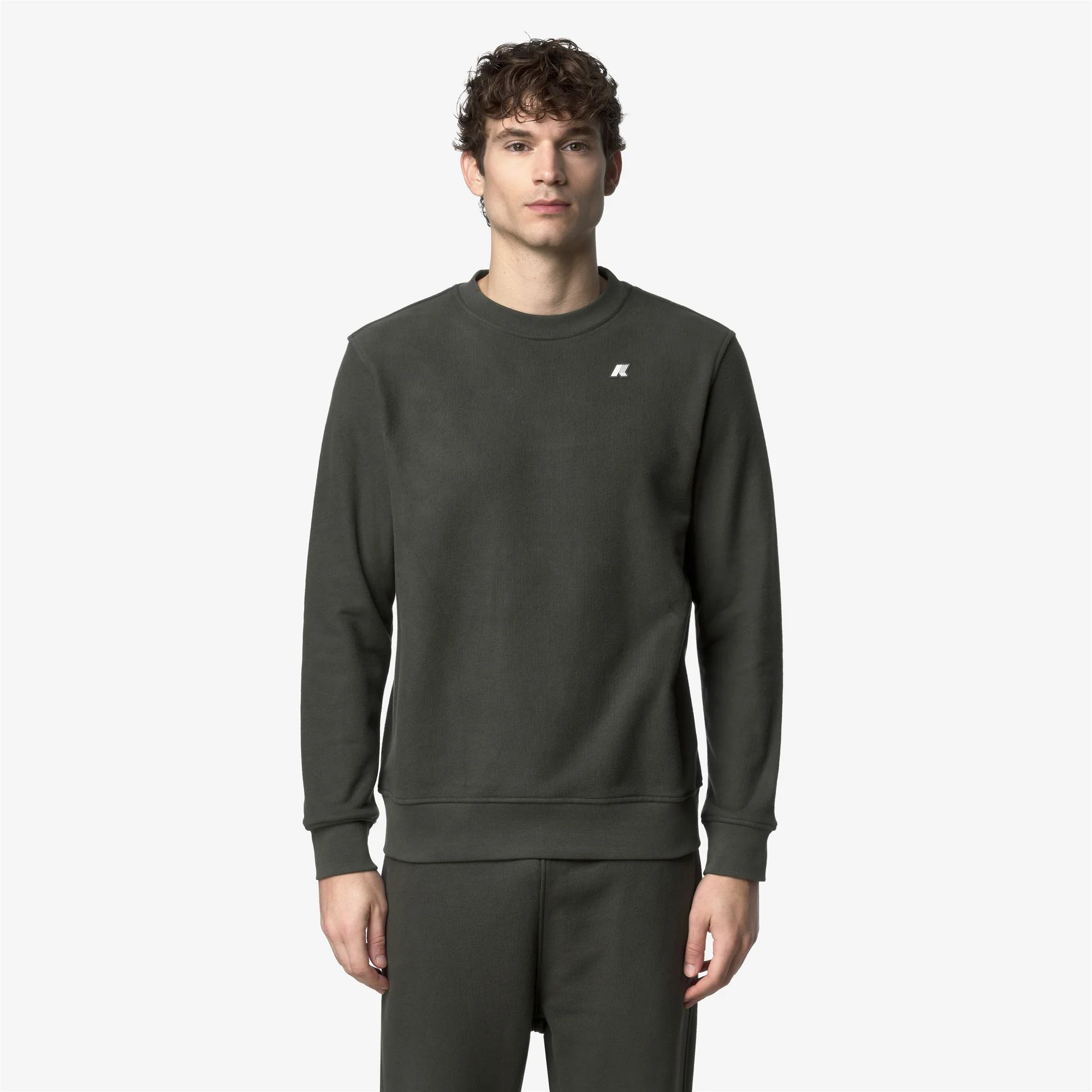 BAPTISTE HEAVY FLEECE - Fleece - Jumper - Man - GREEN BLACKISH - Image 3
