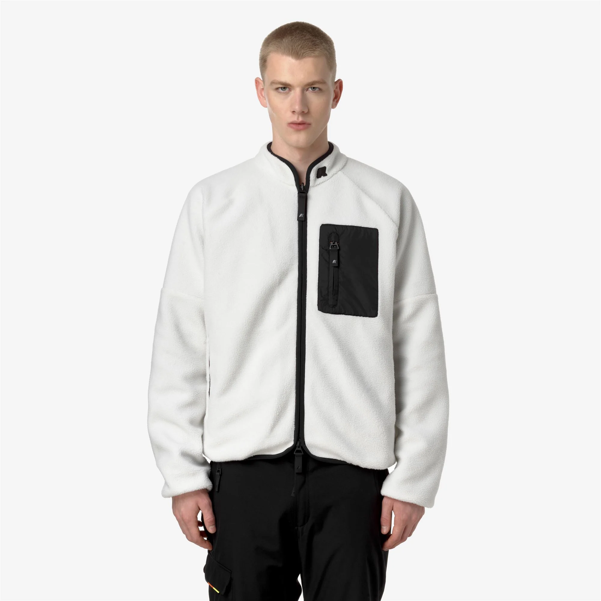 BESSANS - Fleece - Jacket - Man - WHITE G-BLACK - Image 4
