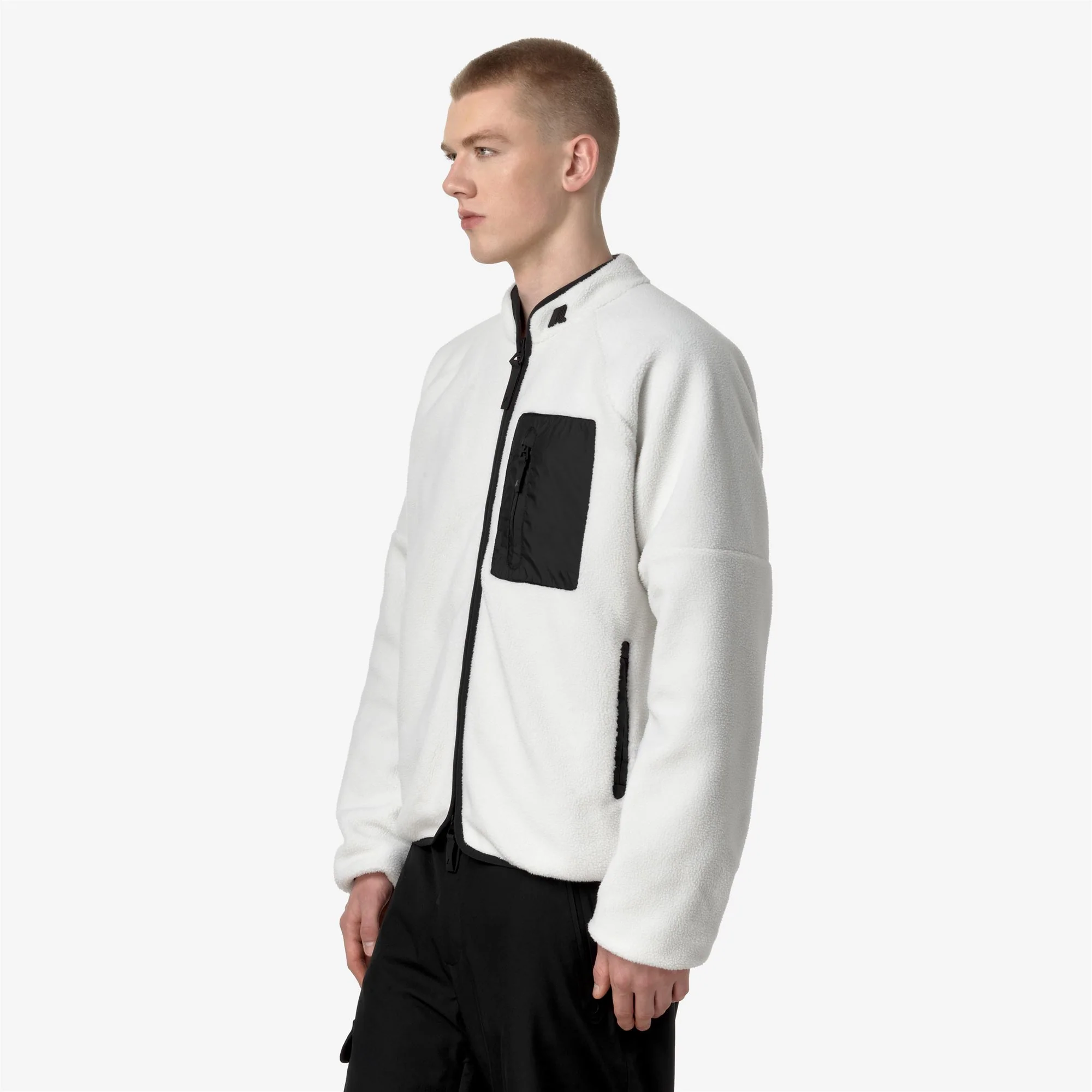 BESSANS - Fleece - Jacket - Man - WHITE G-BLACK - Image 5