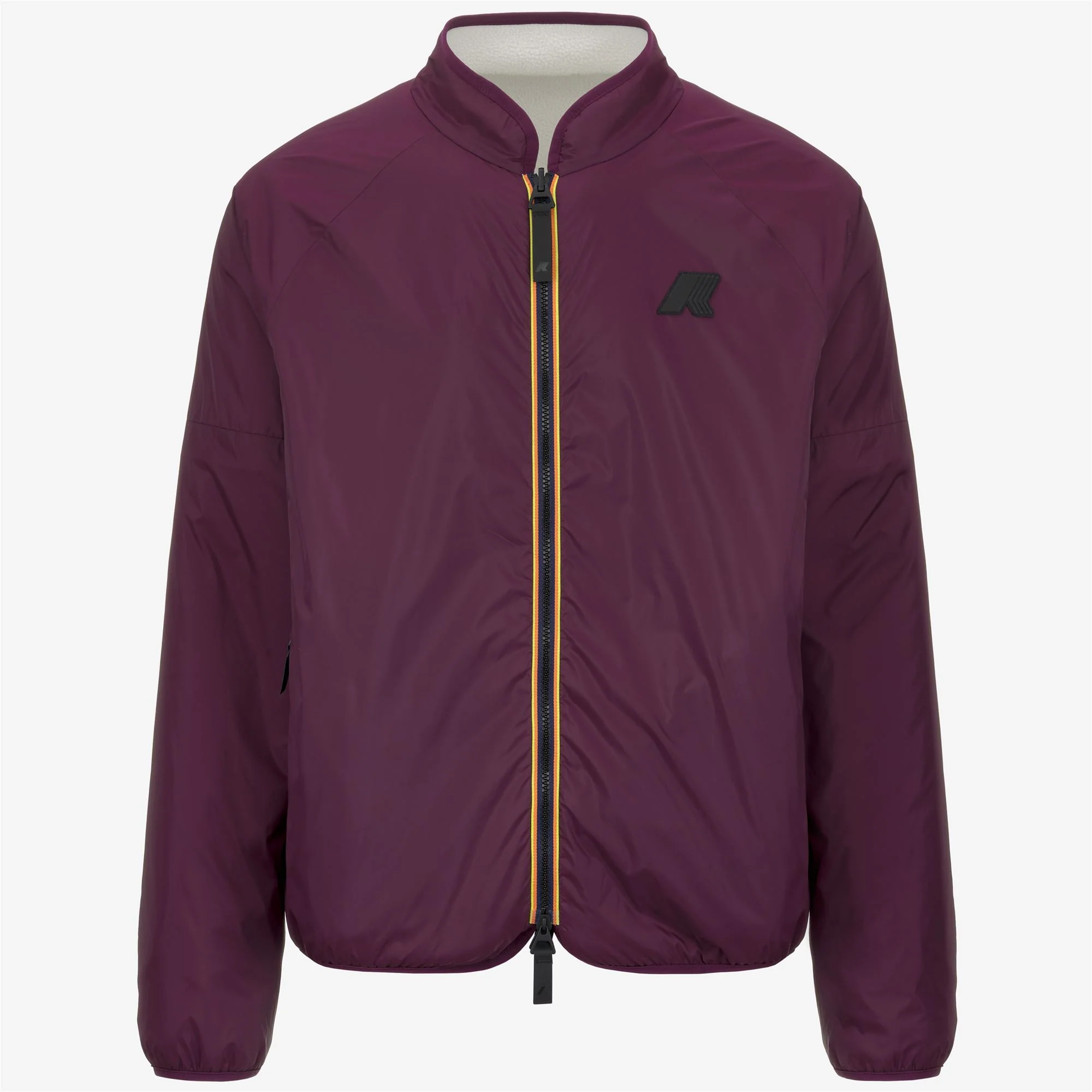 BESSANS - Fleece - Jacket - Man - WHITE G-VIOLET DK PURPLE - Image 2