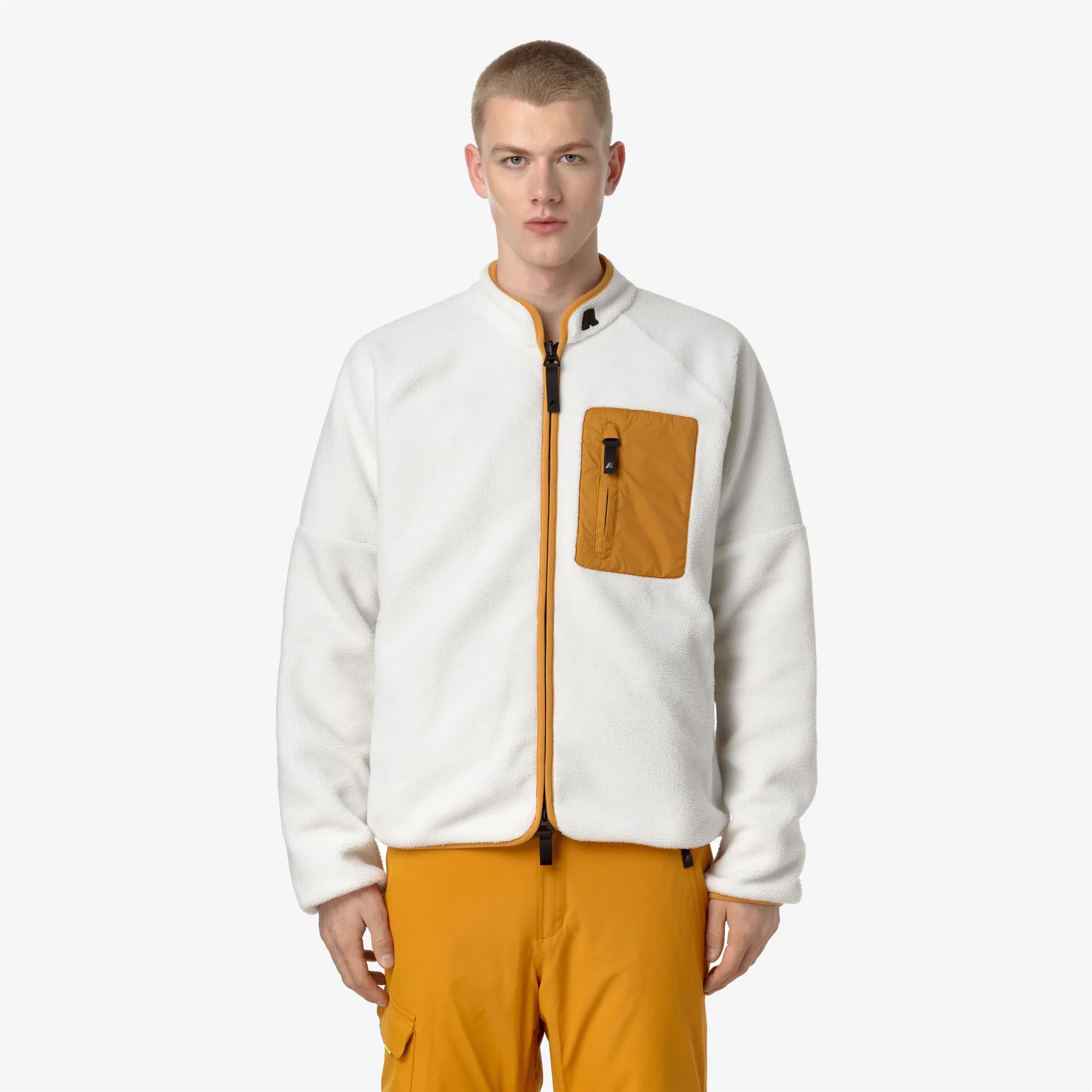 BESSANS - Fleece - Jacket - Man - WHITE G-YELLOW INCA - Image 4